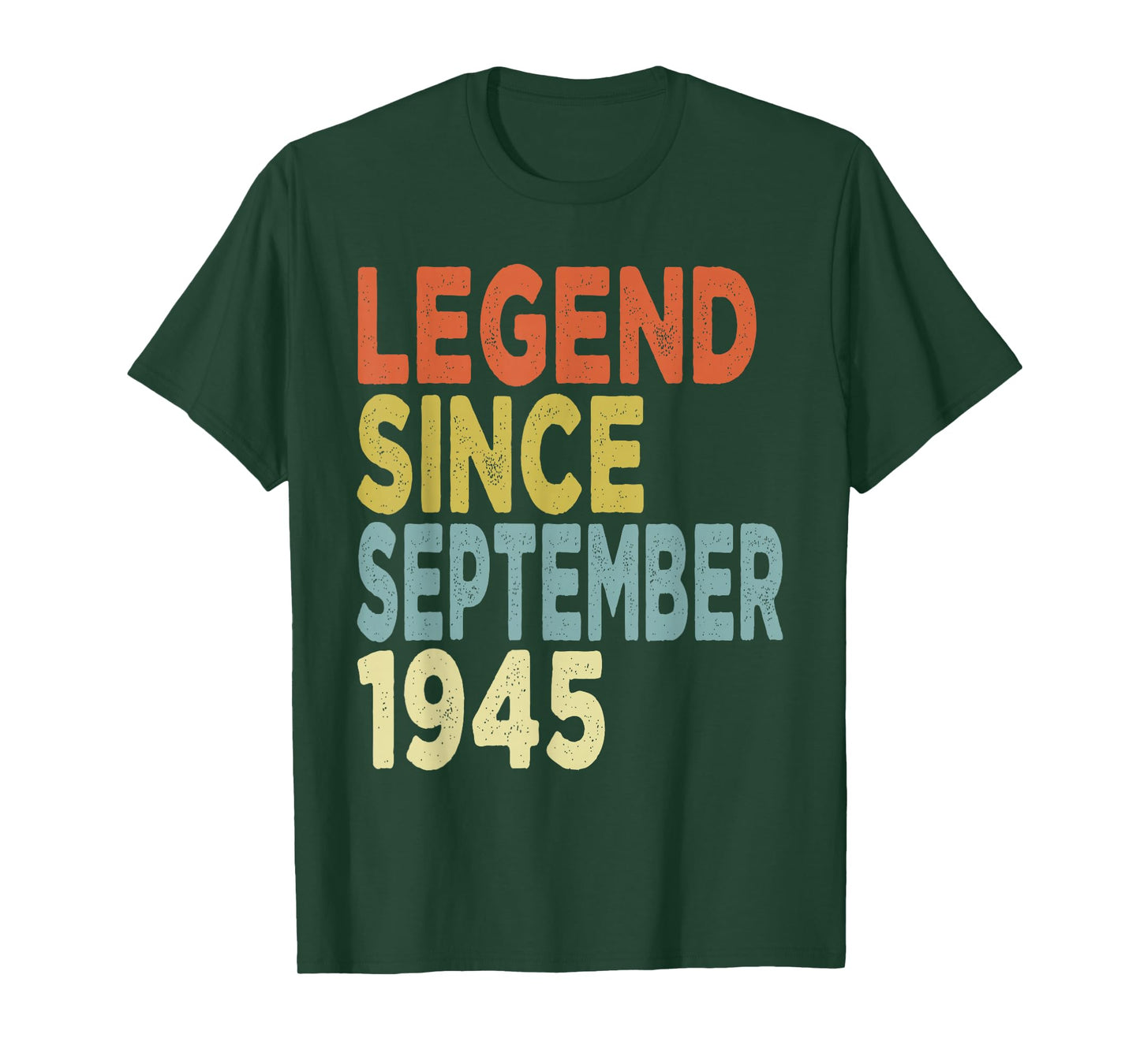 80 Years Old Legend Since September 1945 Tees 80th Birthday T-Shirt