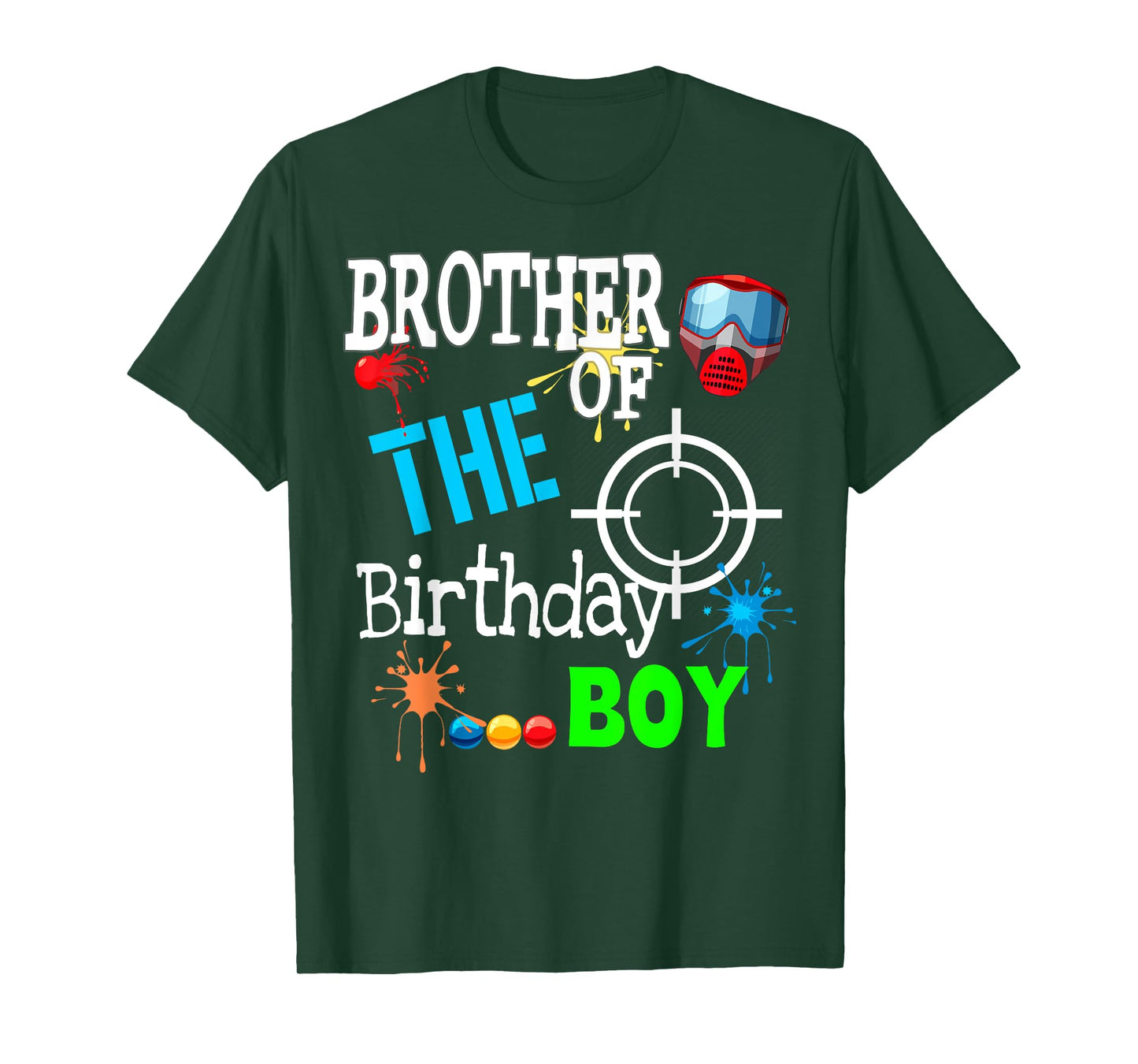 Paintball Birthday Matching Family Set Outfit T-Shirt