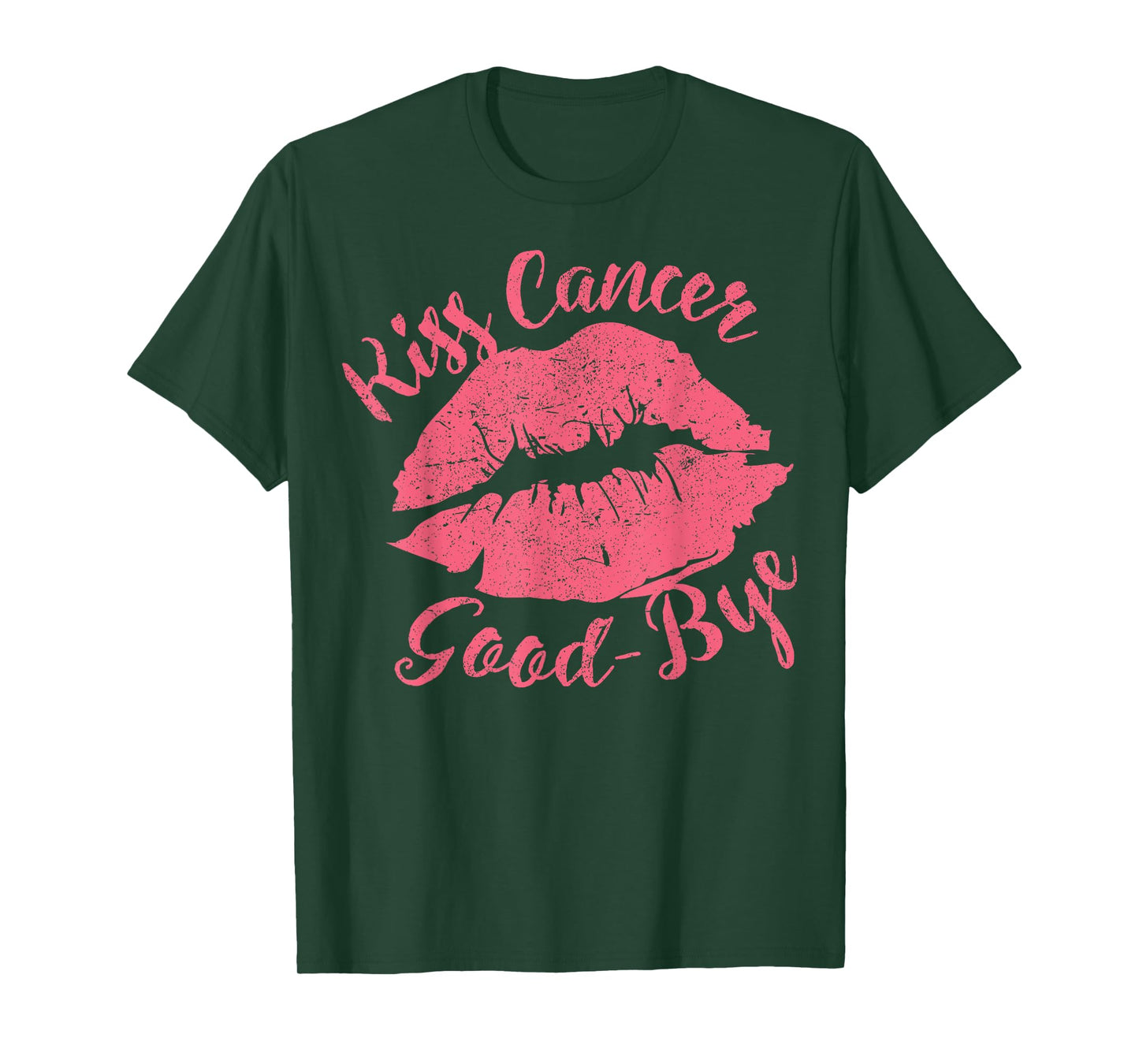 Kiss Cancer Goodbye Funny Breast Cancer Awareness T-Shirt