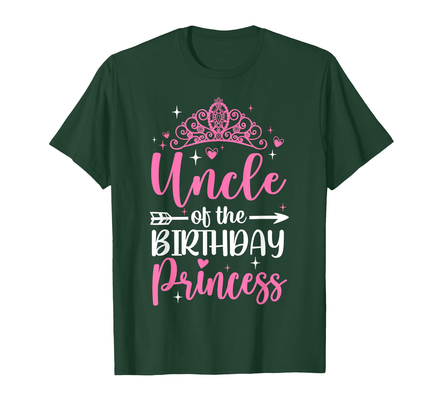 Uncle Of The Birthday Princess Bday Girl Kid Cute Family T-Shirt