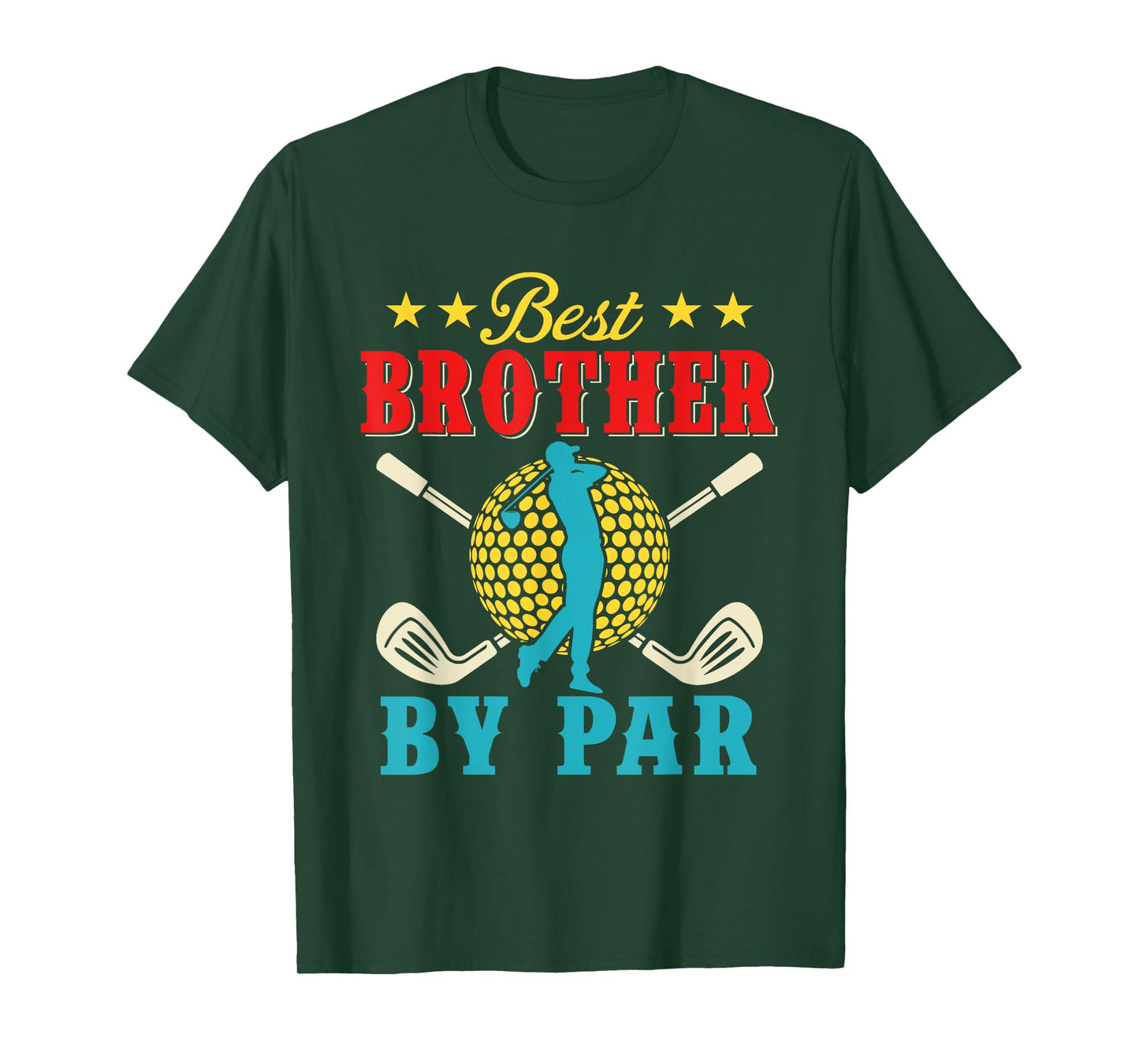 Vintage Best Brother By Par Father's Day Golf Player Golfer T-Shirt