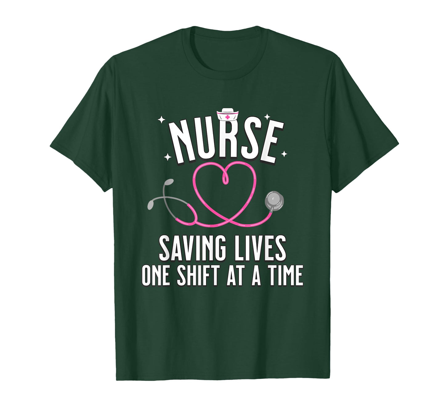 Nurse Saving Lives One Shift At A Time RN Emergency Room T-Shirt
