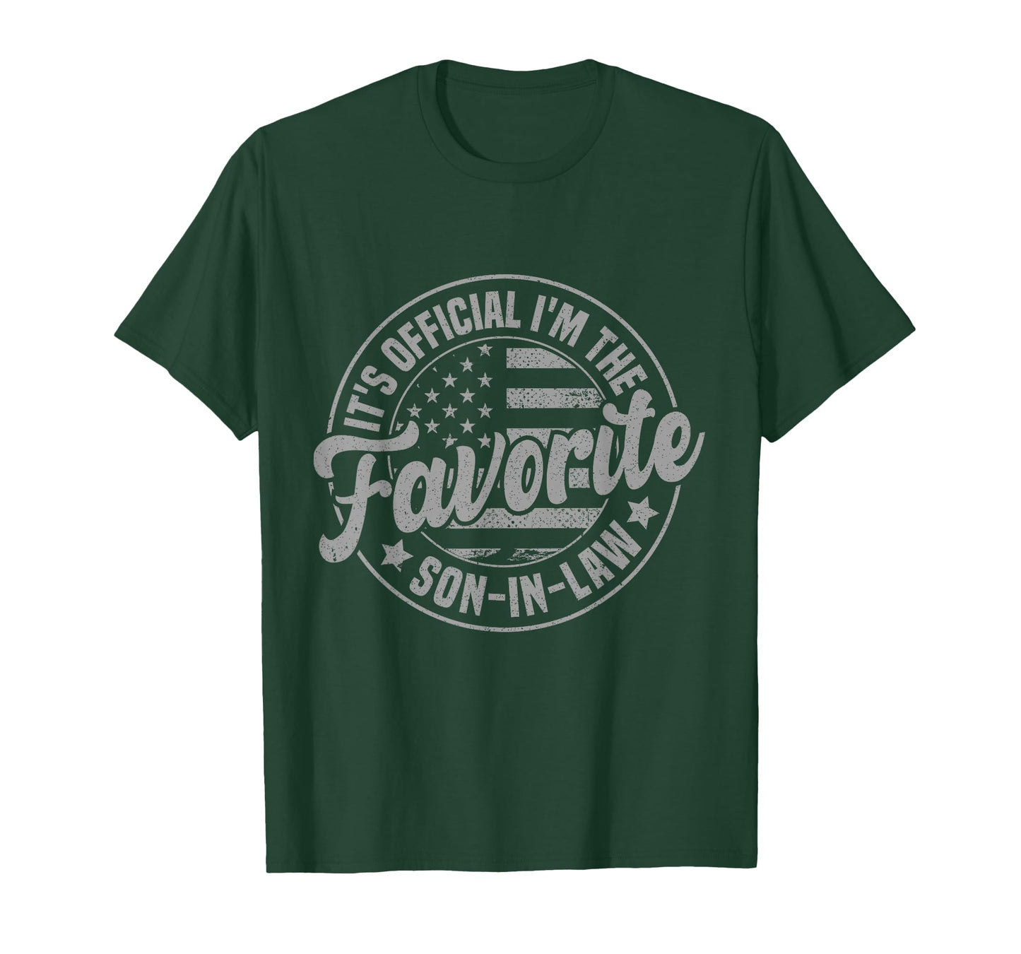 It's Official I'm The Favorite Son-In-Law Funny Vintage T-Shirt