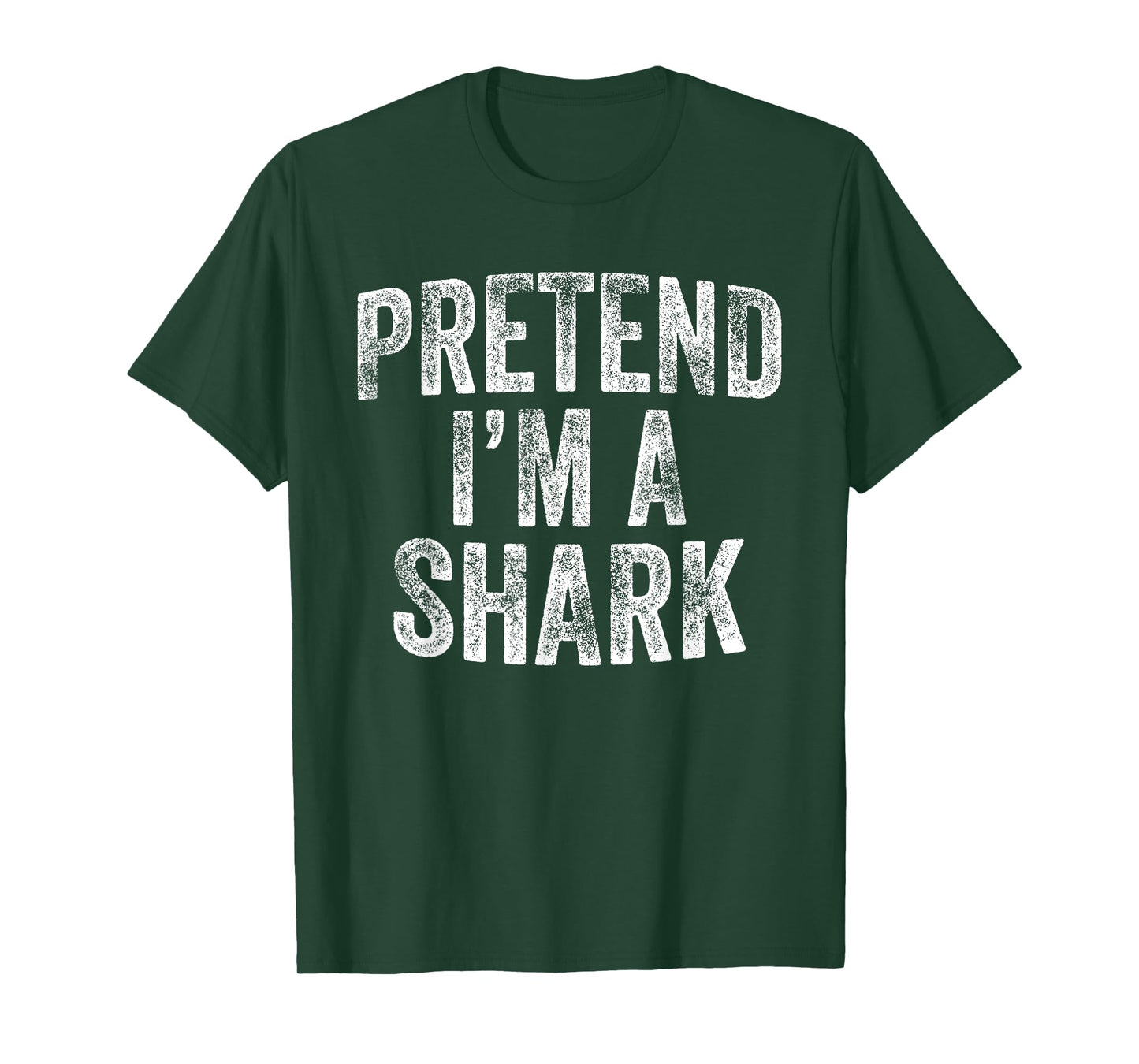 Pretend I'm A Shark Costume Family Lazy Easy Halloween Party T-Shirt