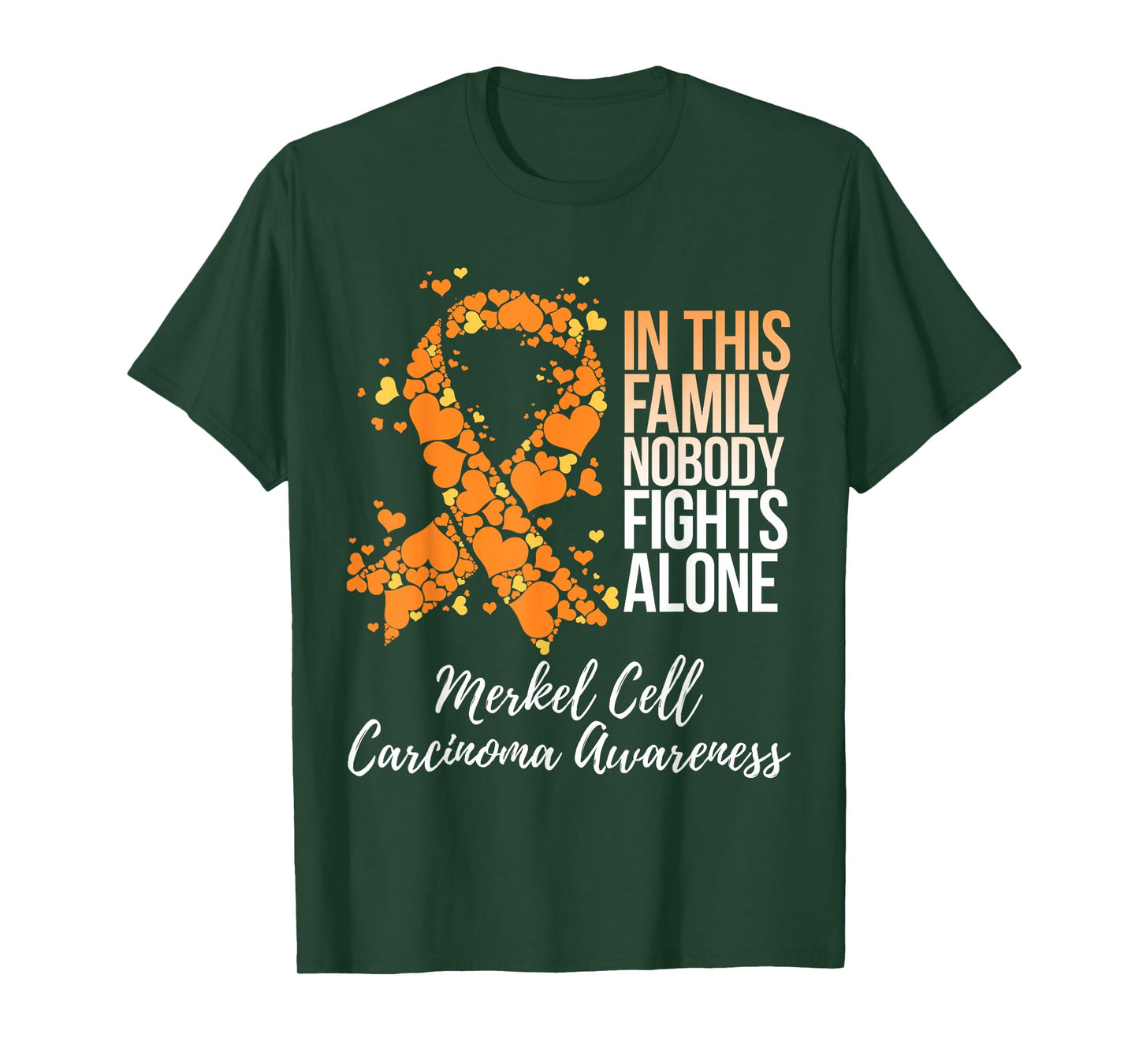Family Support Merkel Cell Carcinoma Awareness T-Shirt