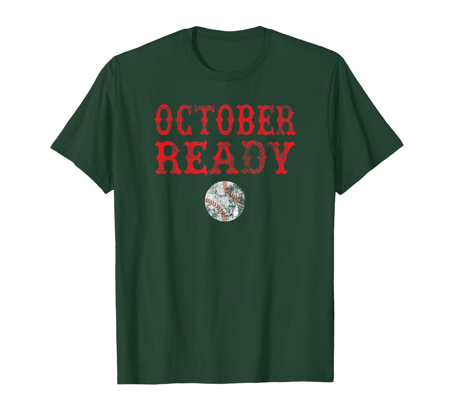 Vintage October Ready Playoff Baseball Shirt for Men Women T-Shirt