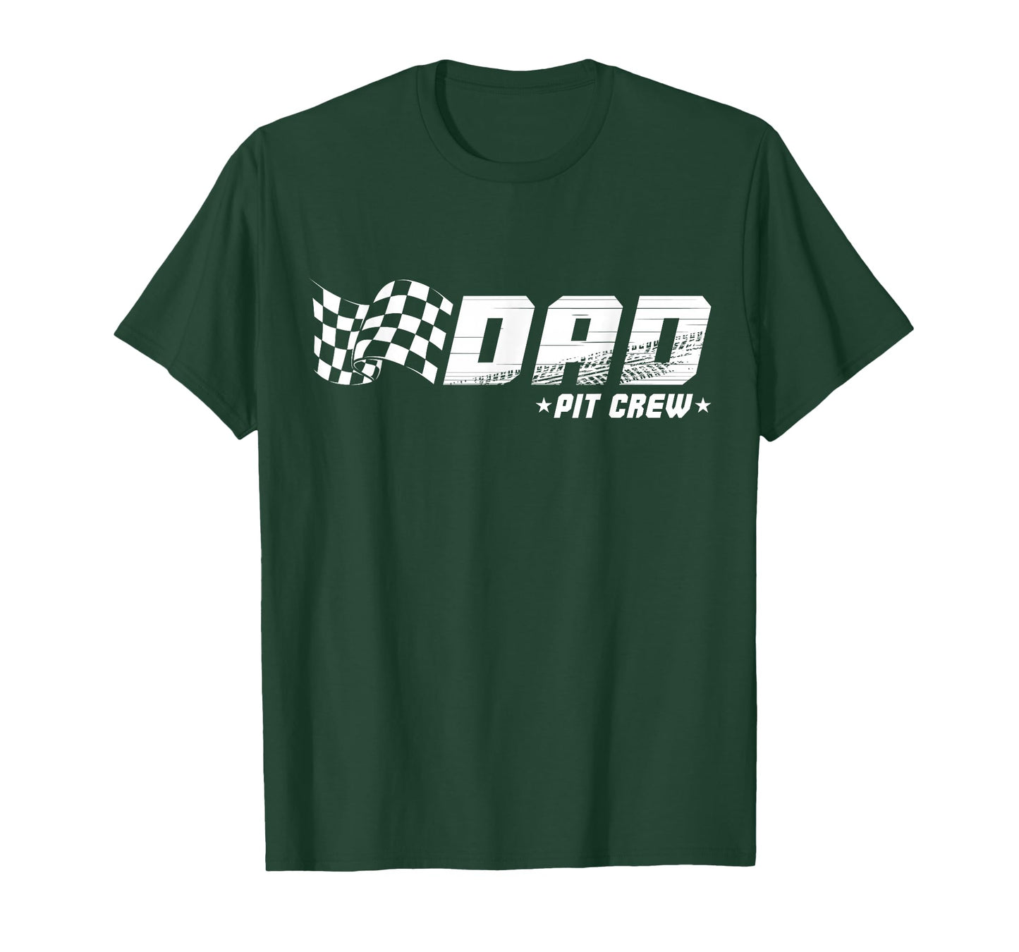 Dad Pit Crew Race Car Birthday Family Racing T-Shirt