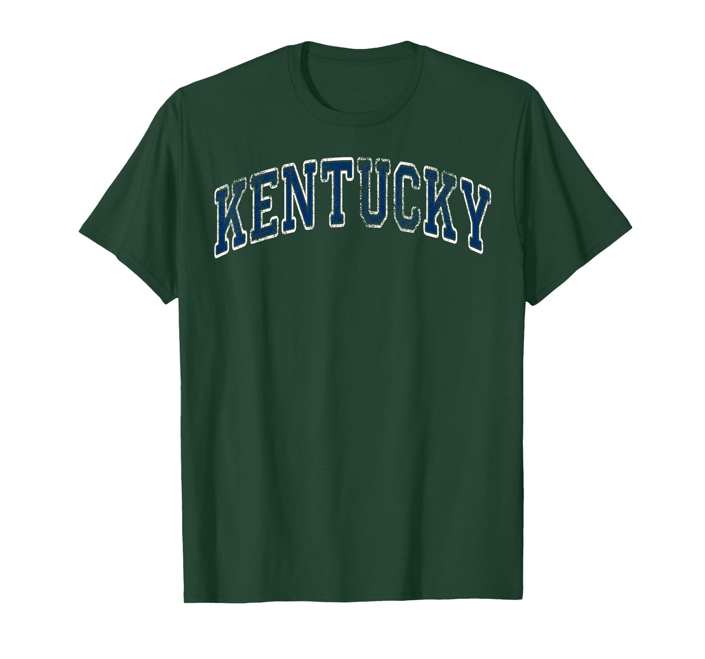 Kentucky KY Retro Vintage Athletic Sports Design Blue Style T-Shirt