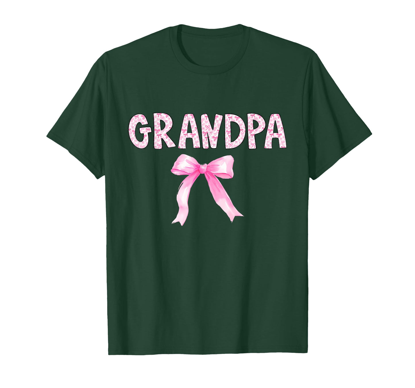 Grandpa Birthday Squad Matching Coquette Bow Family Party T-Shirt