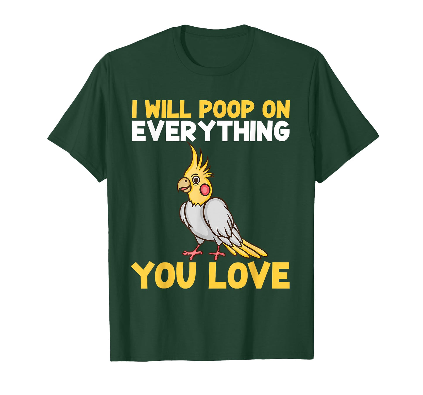 Cool Cockatiel Design for Men Women Cockatoo Cockatiel Lover T-Shirt