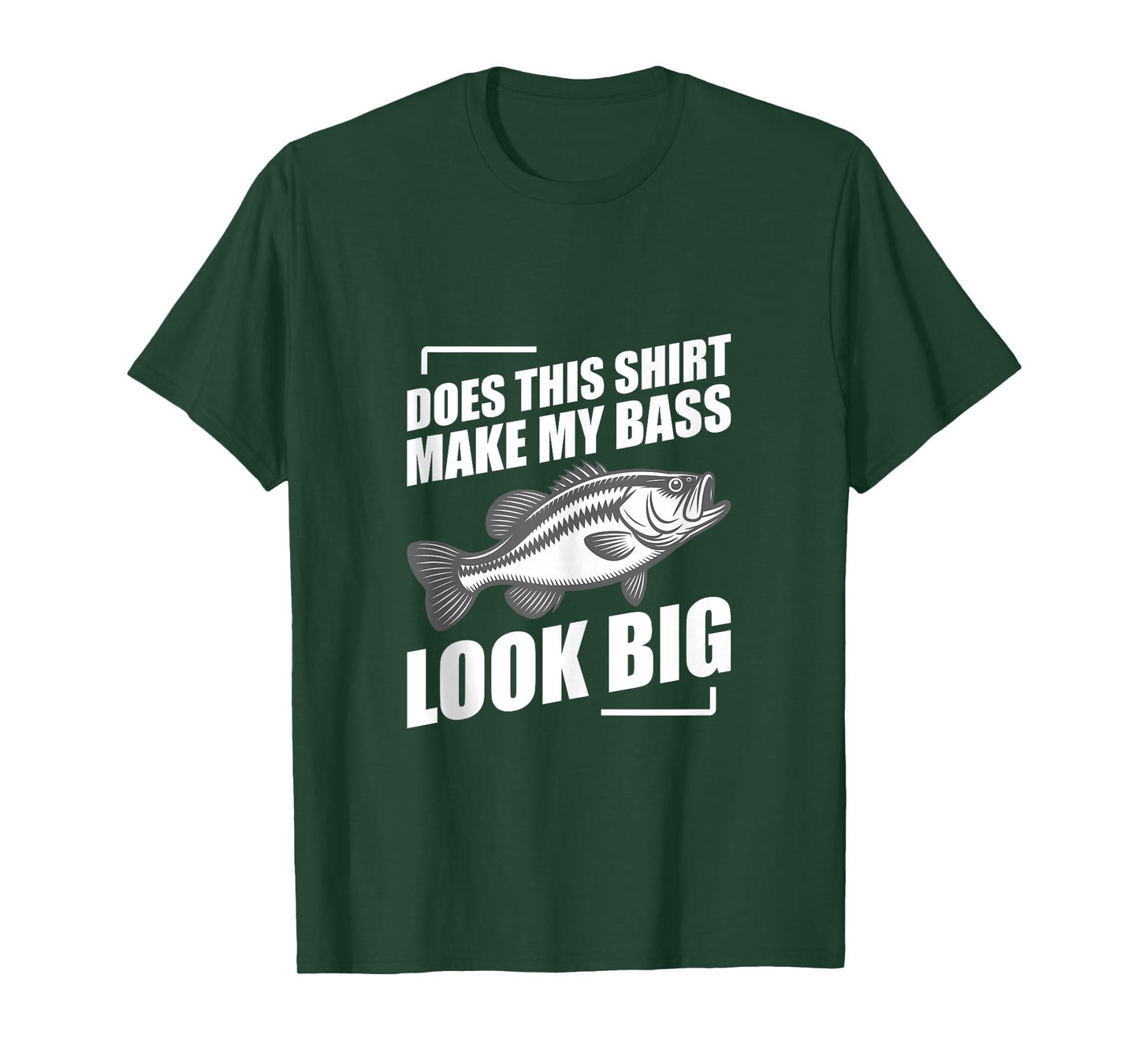 Does This Shirt Make My Bass Look Big Funny Fishing Tank Top