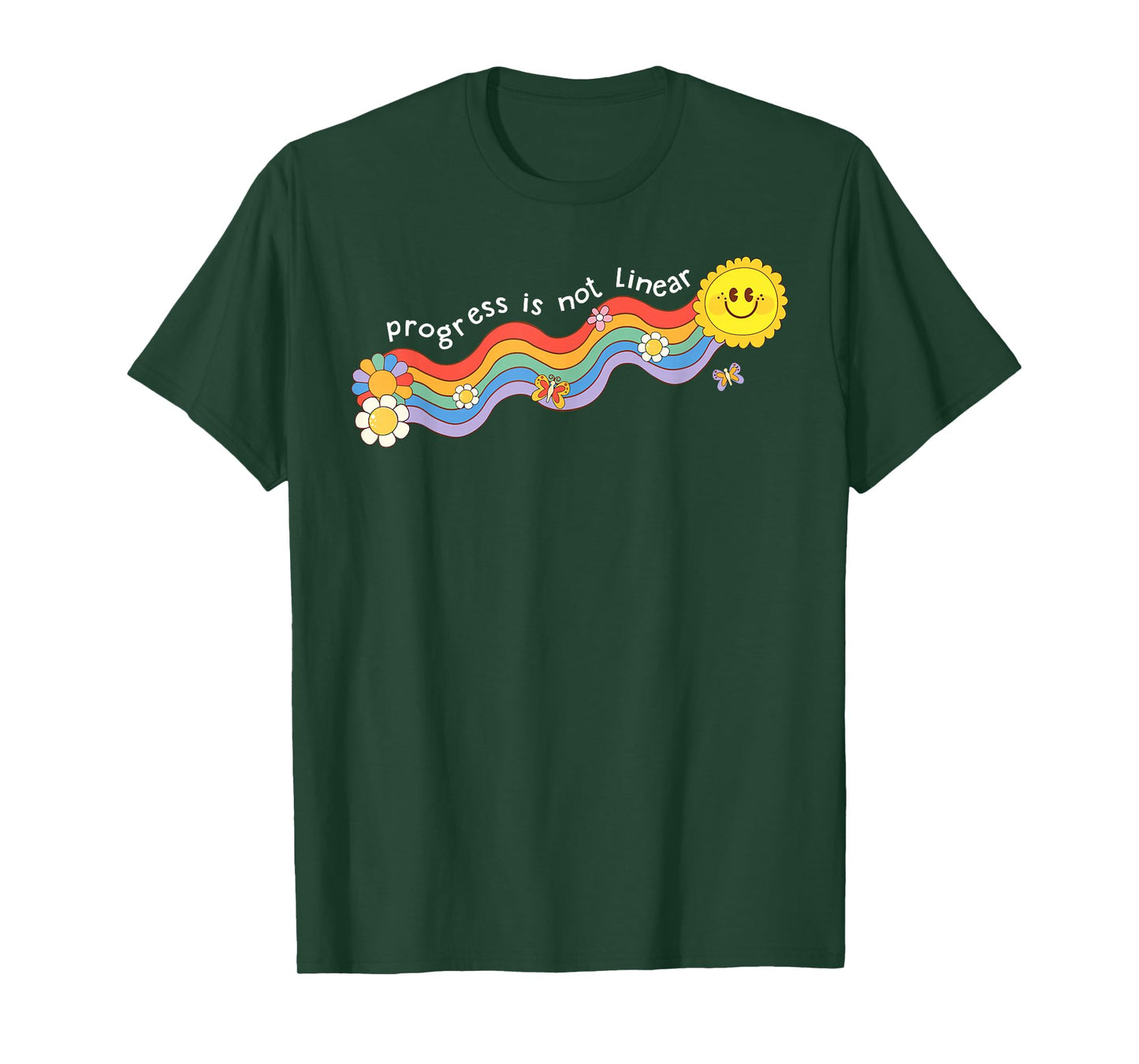 Progress Is Not Linear Teacher Life First Day Back To School T-Shirt