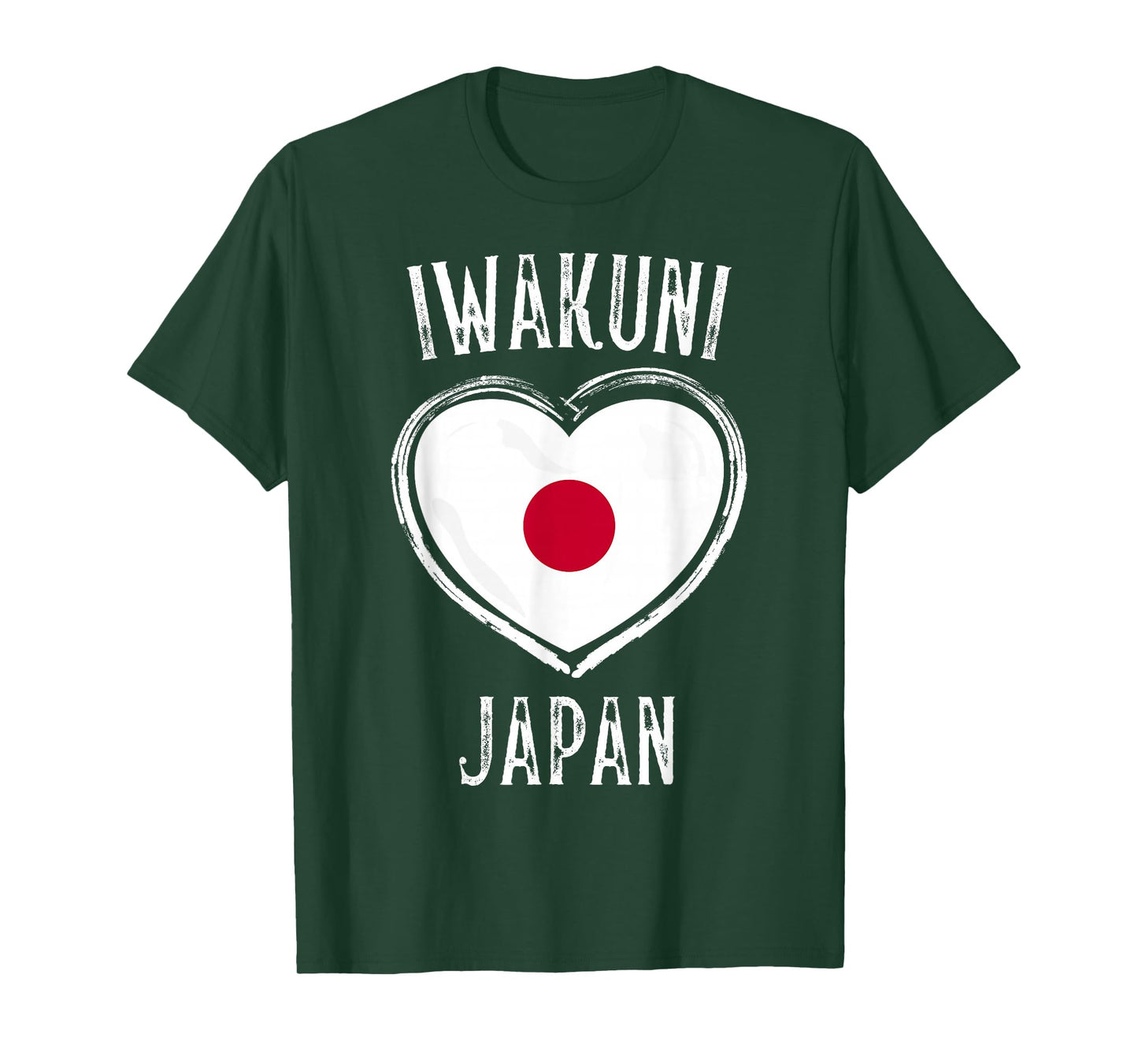 Japan Flag Heart Iwakuni City T-Shirt
