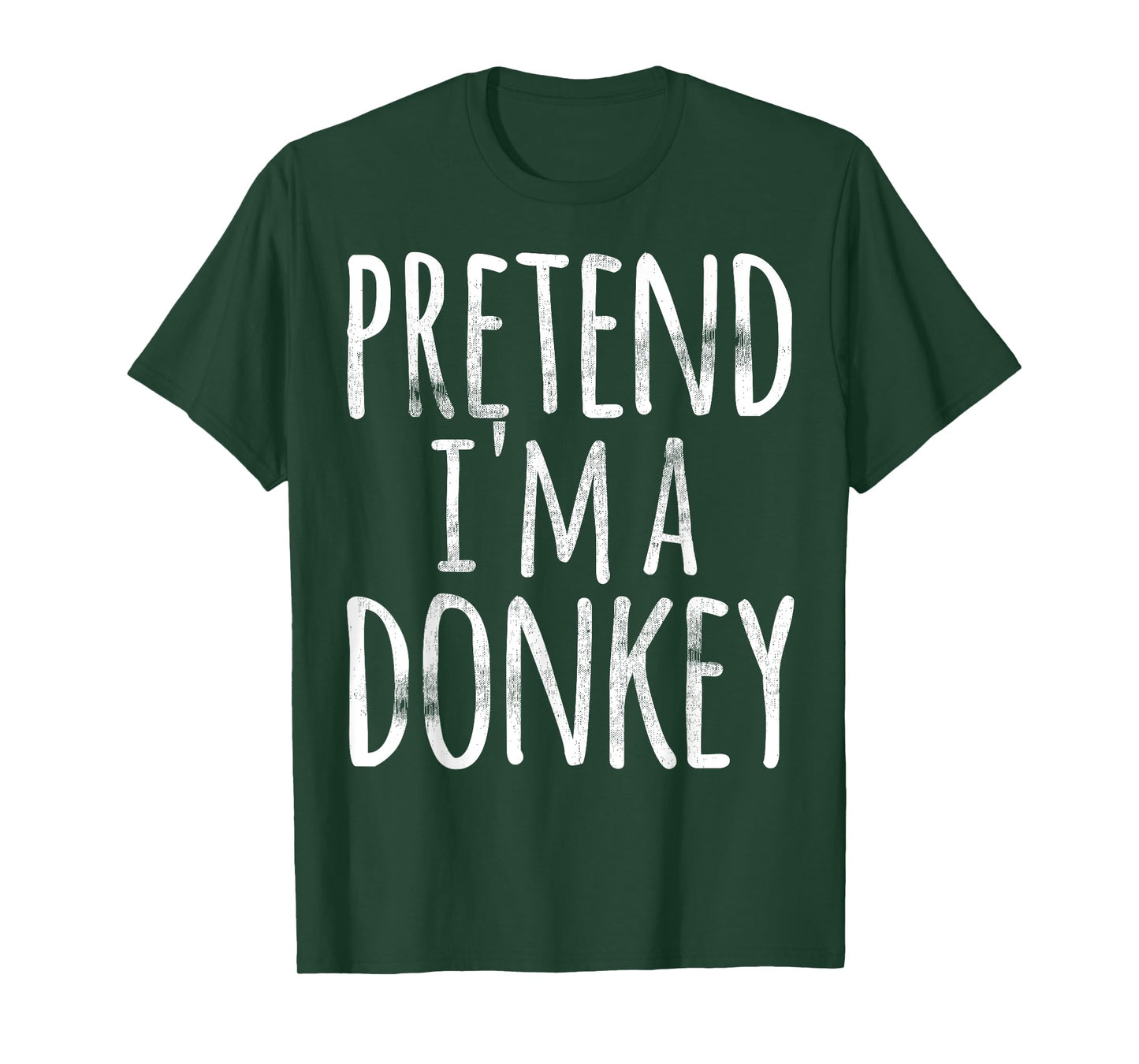Funny Easy Lazy Halloween PRETEND I'M A DONKEY Costume T-Shirt
