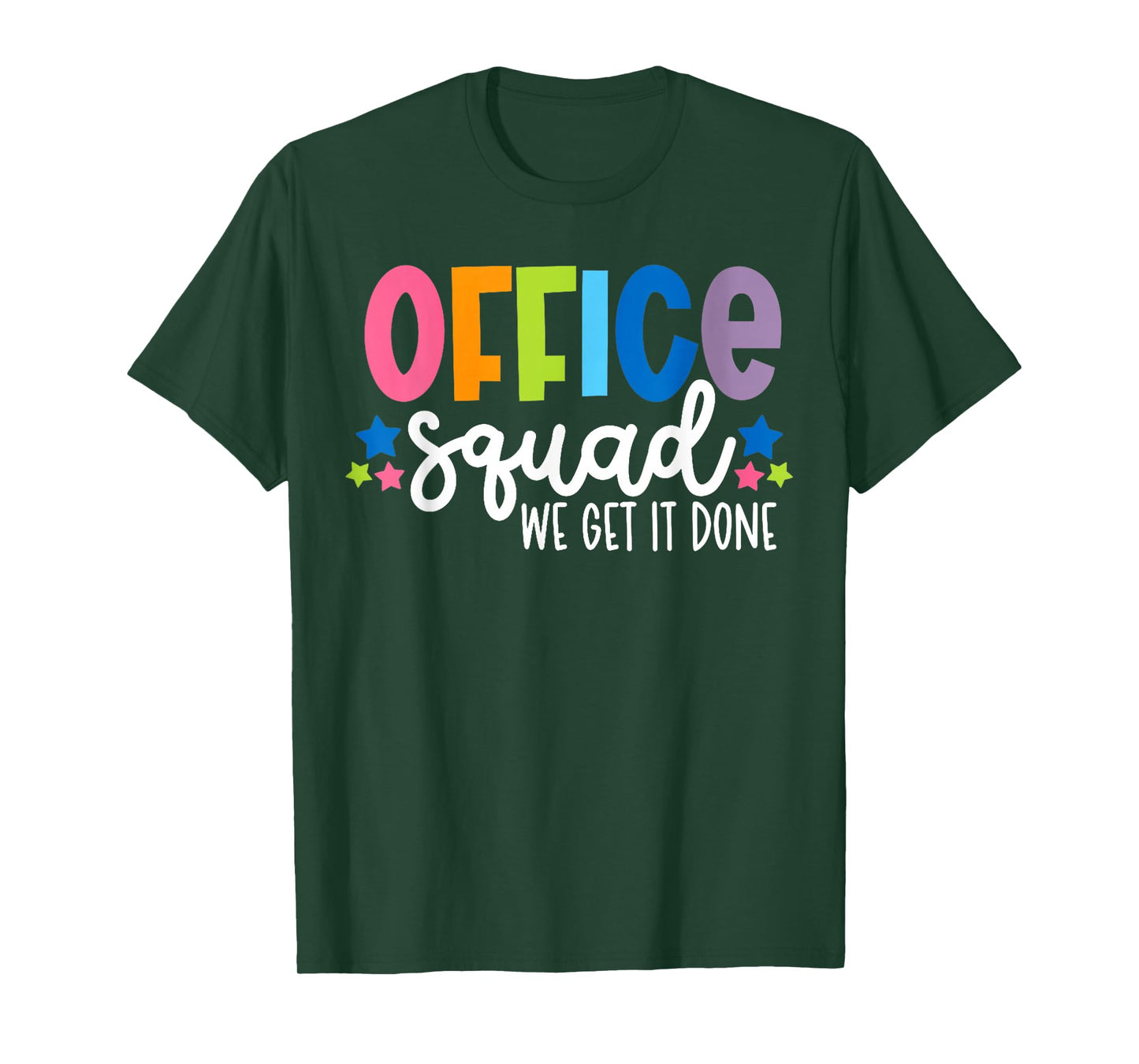 Office Squad We Get It Done Back to School Happy First Day T-Shirt