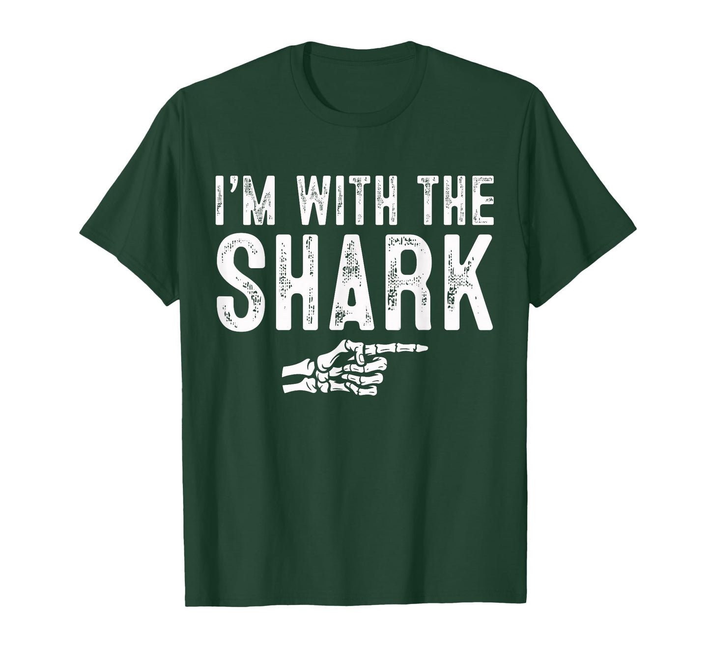 I'm with The Shark Easy Costume Halloween Couples Matching T-Shirt