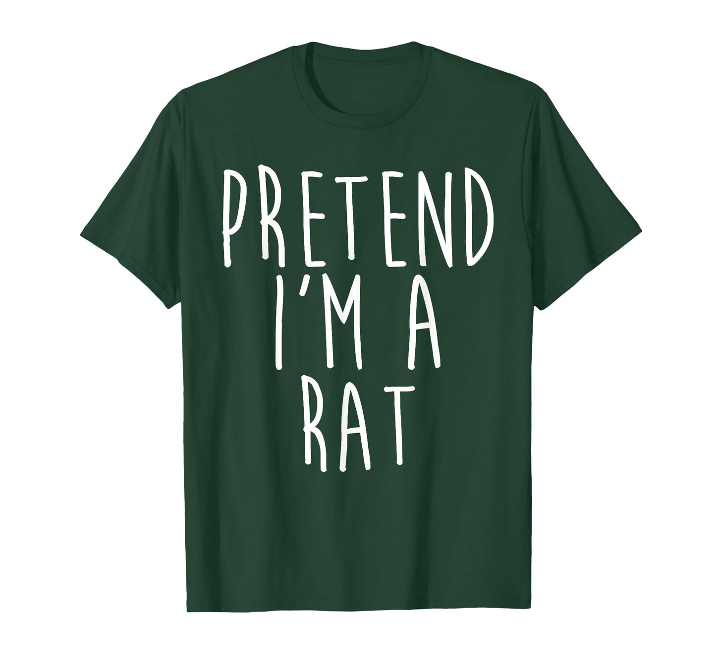Pretend I'm A Rat Family Lazy Easy Costume Halloween Party T-Shirt