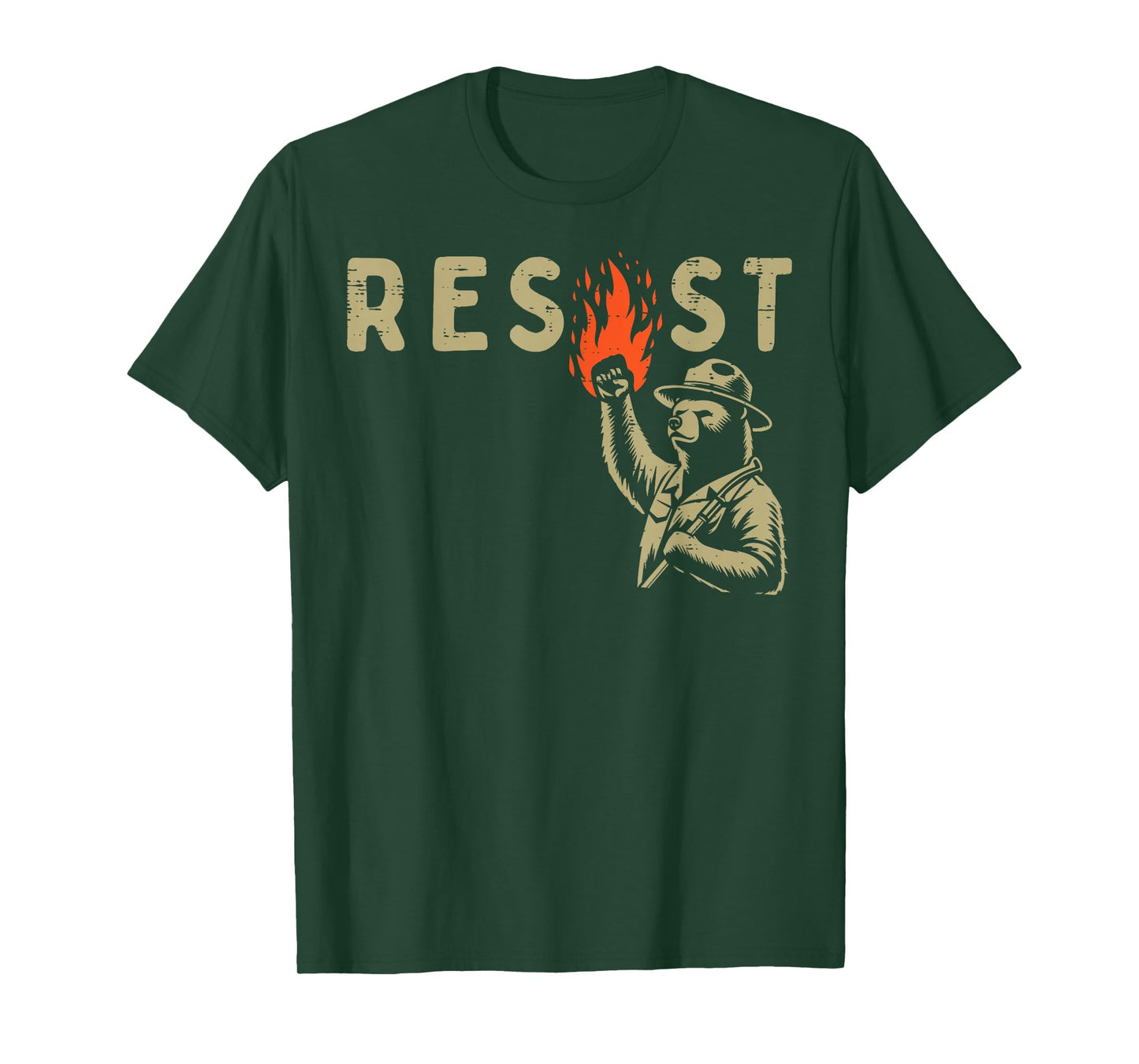Resist Fist Bear Protest Civil Rights Equality Women Men Kid T-Shirt