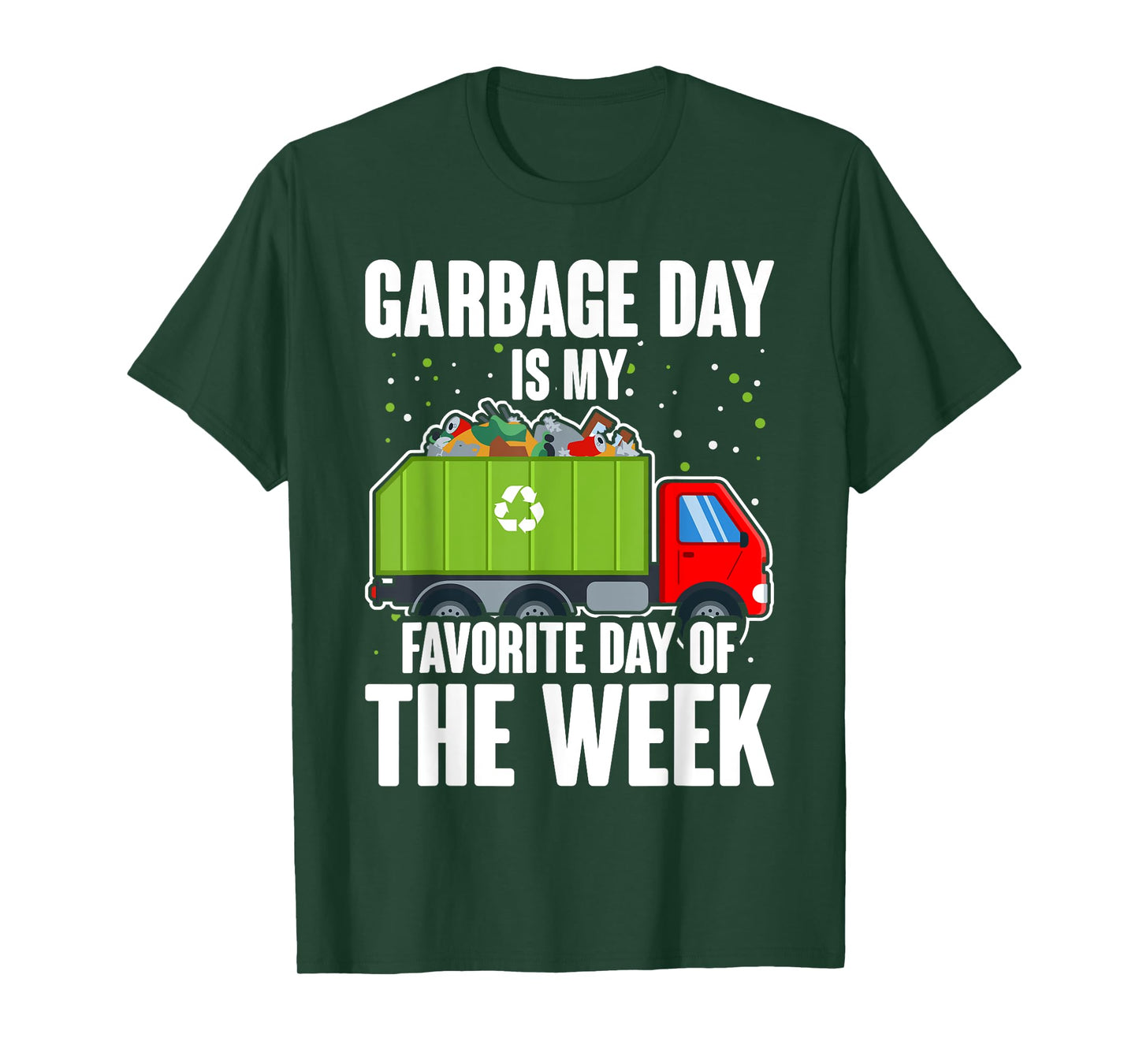 Garbage Uniform Trash Kids Garbage Man Costume Truck T-Shirt
