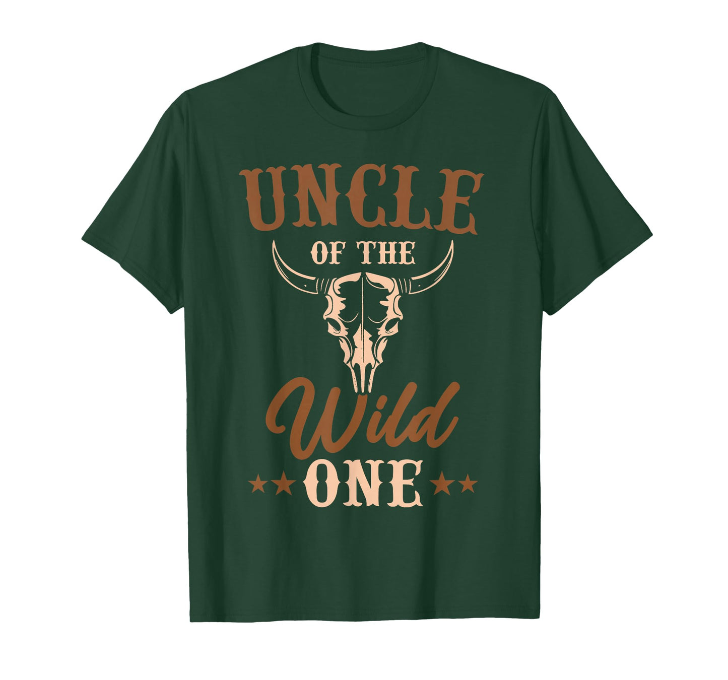 Uncle Of The Wild One Cowboy Western Rodeo Family Matching T-Shirt