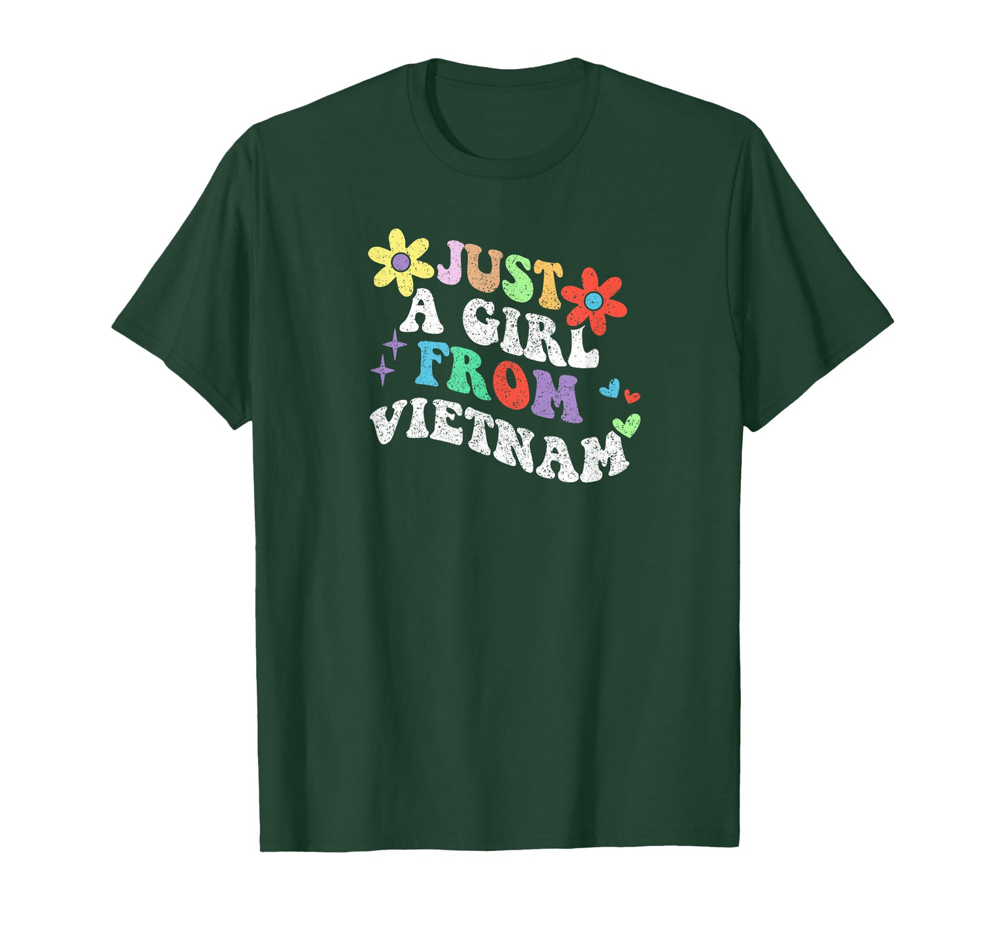 Retro Groovy Just A Girl From Vietnam Mother's Day 2023 T-Shirt