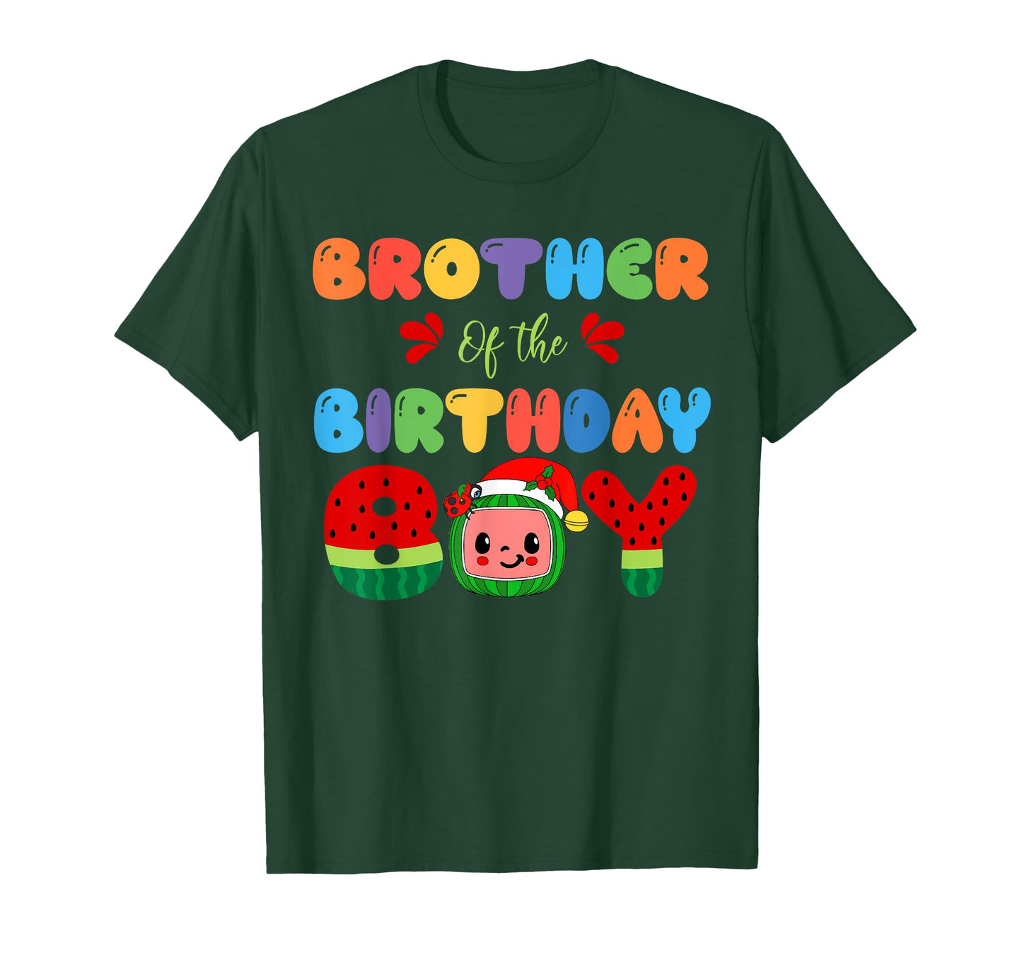 Brother of The Birthday Boy Melon Family Matching Funny T-Shirt