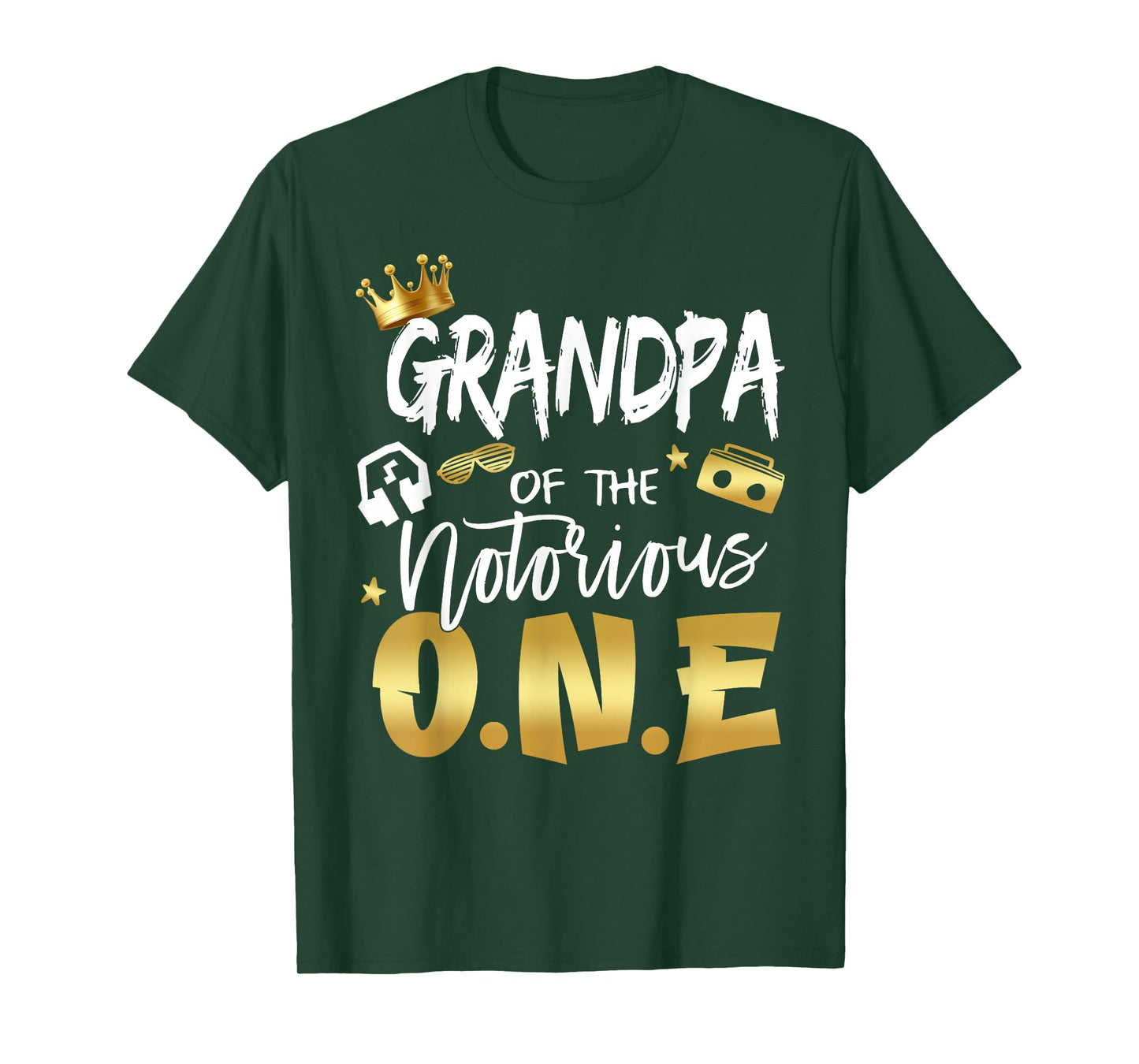 Grandpa Of The Notorious One Old School Hip Hop 1st Birthday T-Shirt