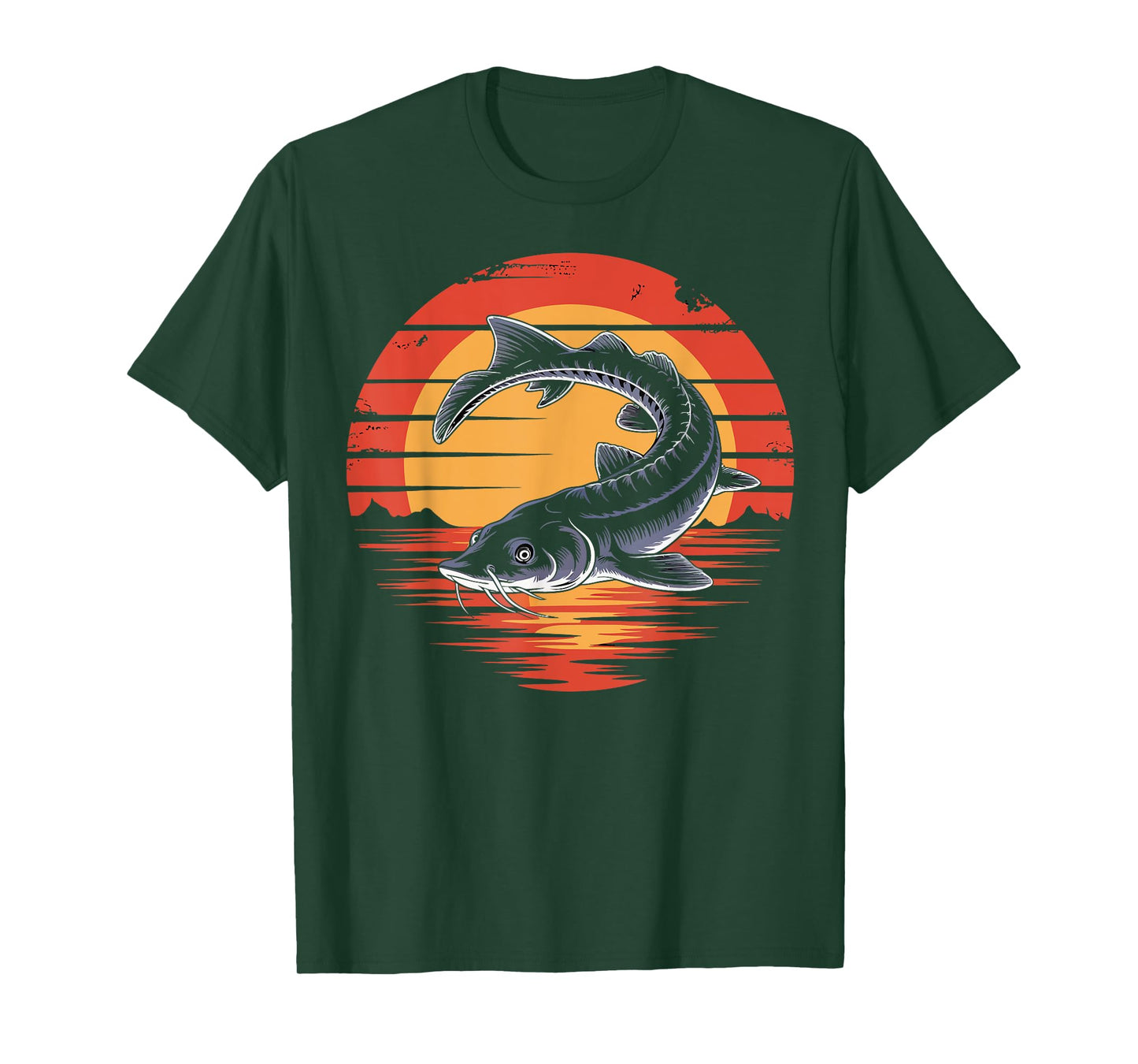 Vintage Sturgeon Fish Fishing Lover Retro Gifts Men Women T-Shirt