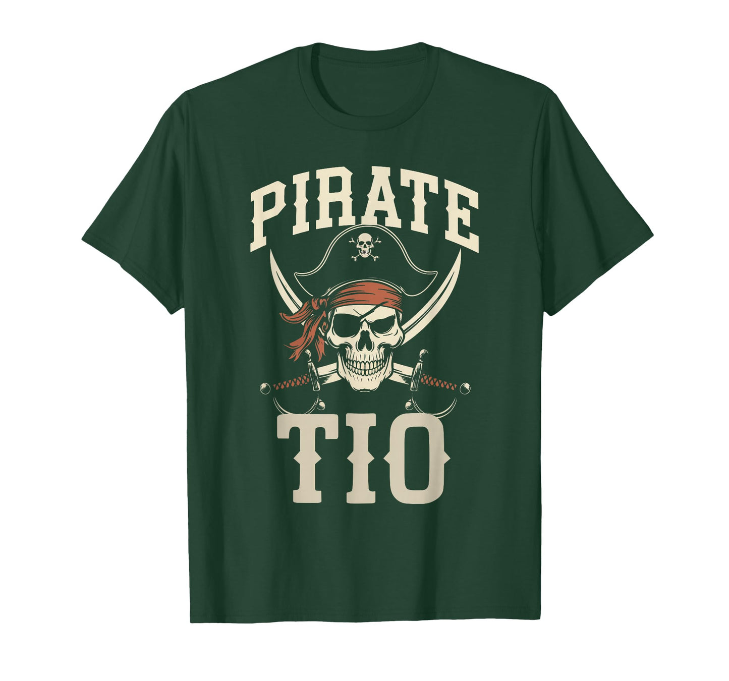 Pirate Tio Funny Captain Matching Grandpa Halloween Costume T-Shirt