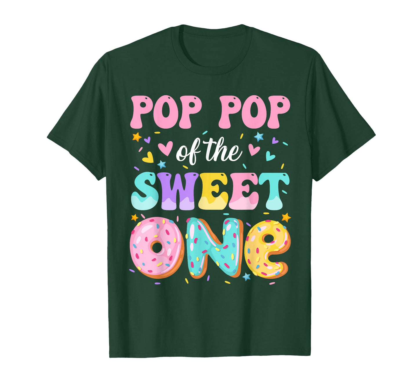 Pop Pop Of The Sweet One 1st Birthday Donut Bday Party T-Shirt