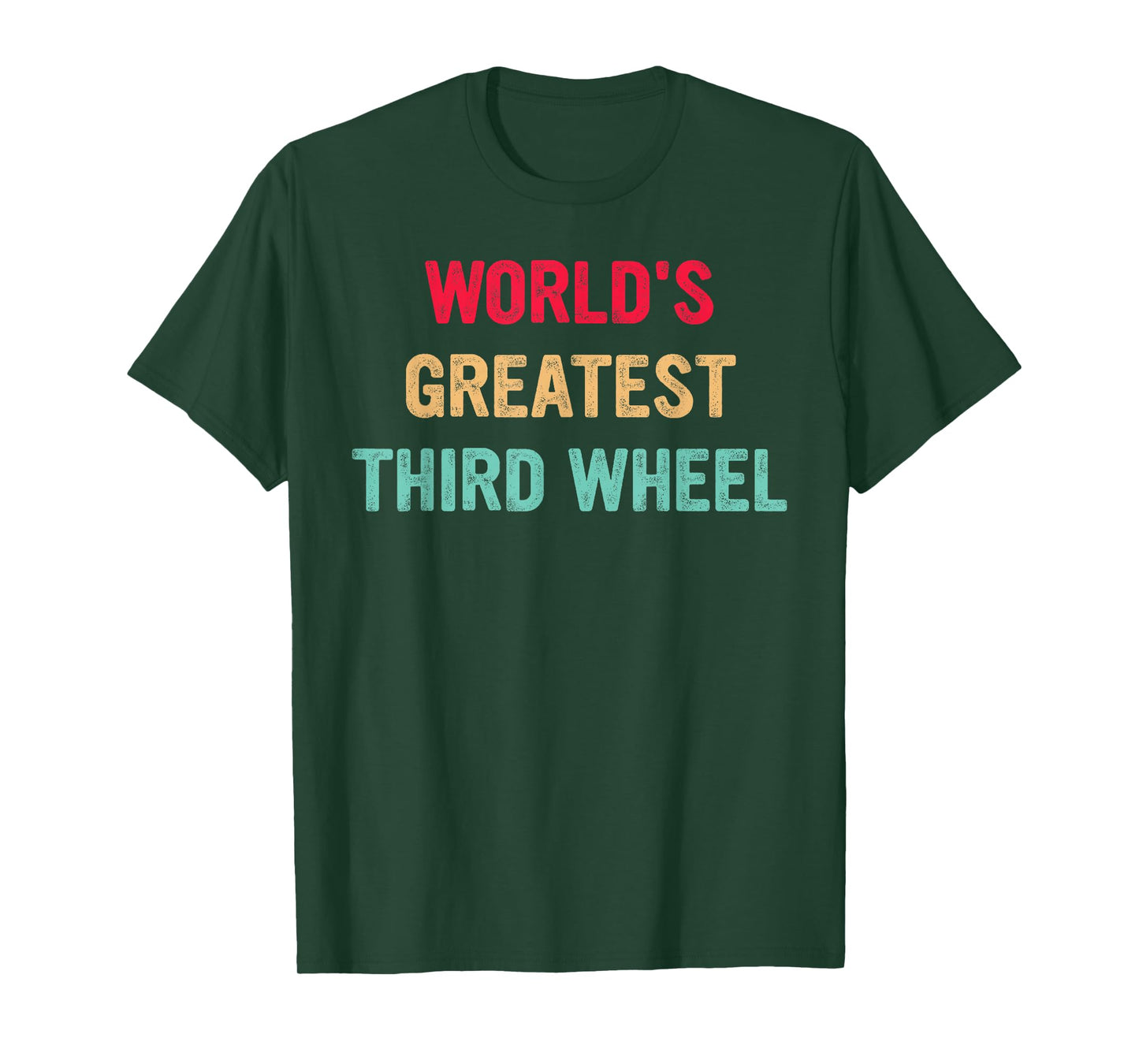 World's Greatest Third Wheel Funny Retro Vintage T-Shirt