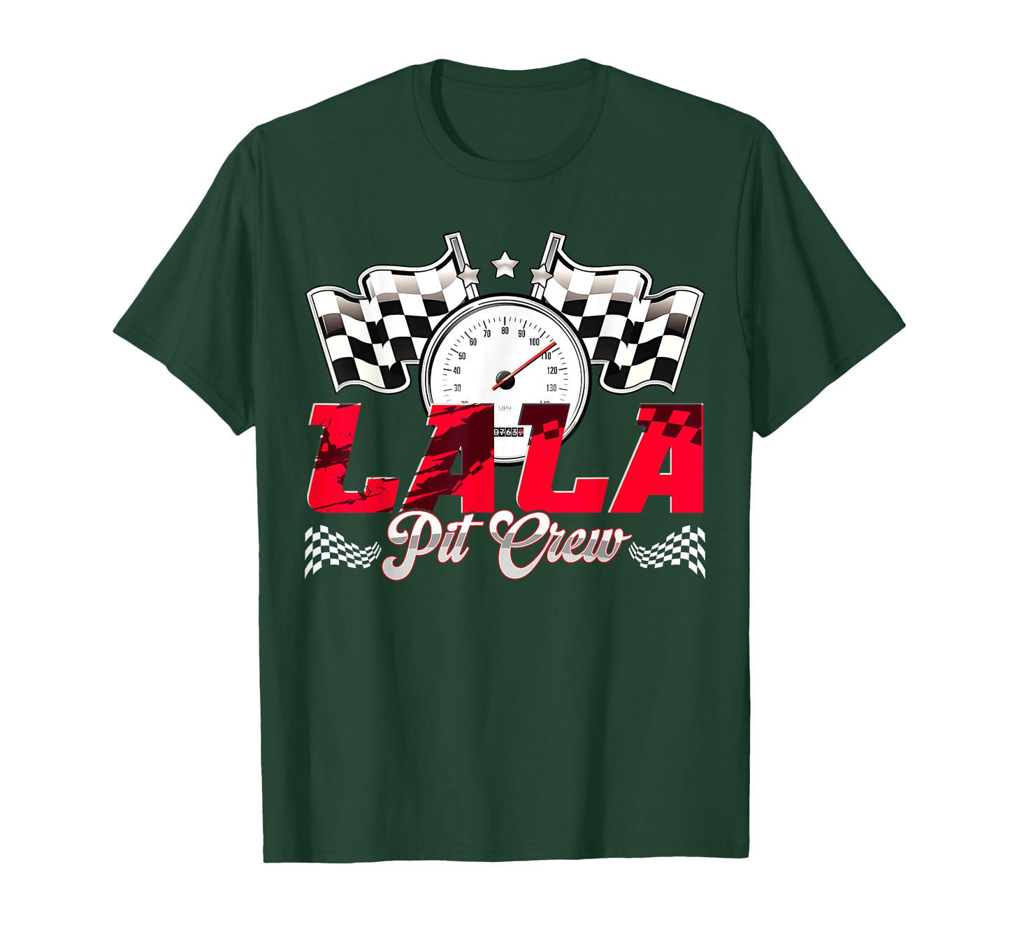 Race Car Birthday Party Racing Family Lala Pit Crew T-Shirt