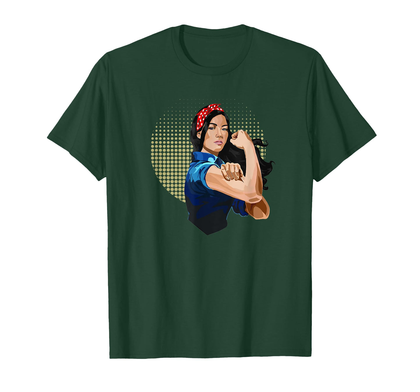 Asian Rosie the Riveter Gifts, Diversity Rosie the Riveter T-Shirt
