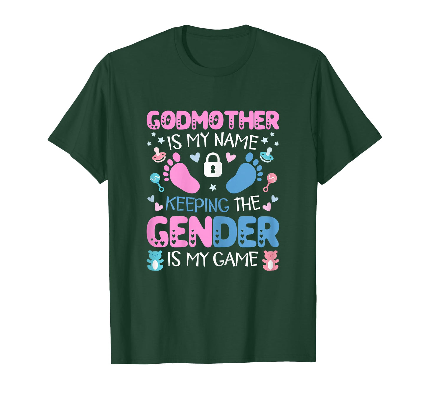 Godmother Gender Keeper Of The Gender Reveal Cute Godmother T-Shirt