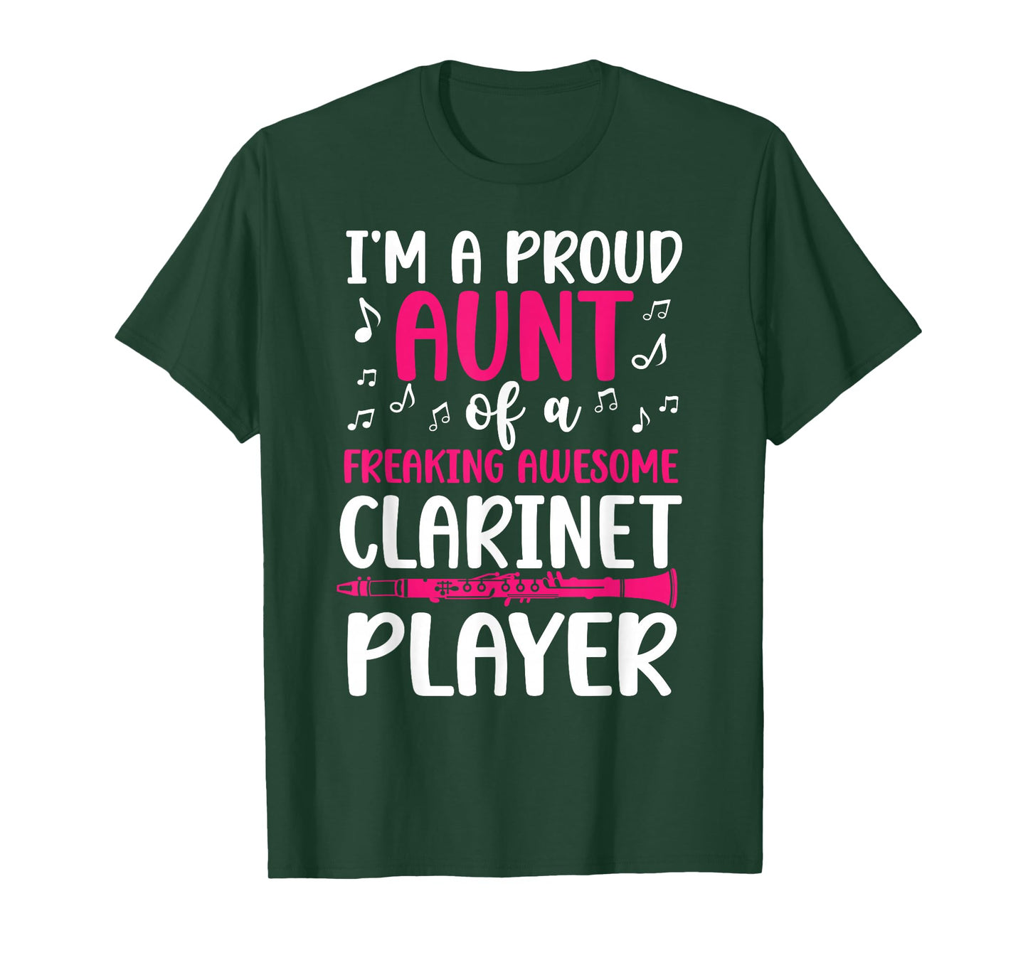 Clarinet Aunt Clarinet Player Auntie Proud Clarinetist Aunt T-Shirt