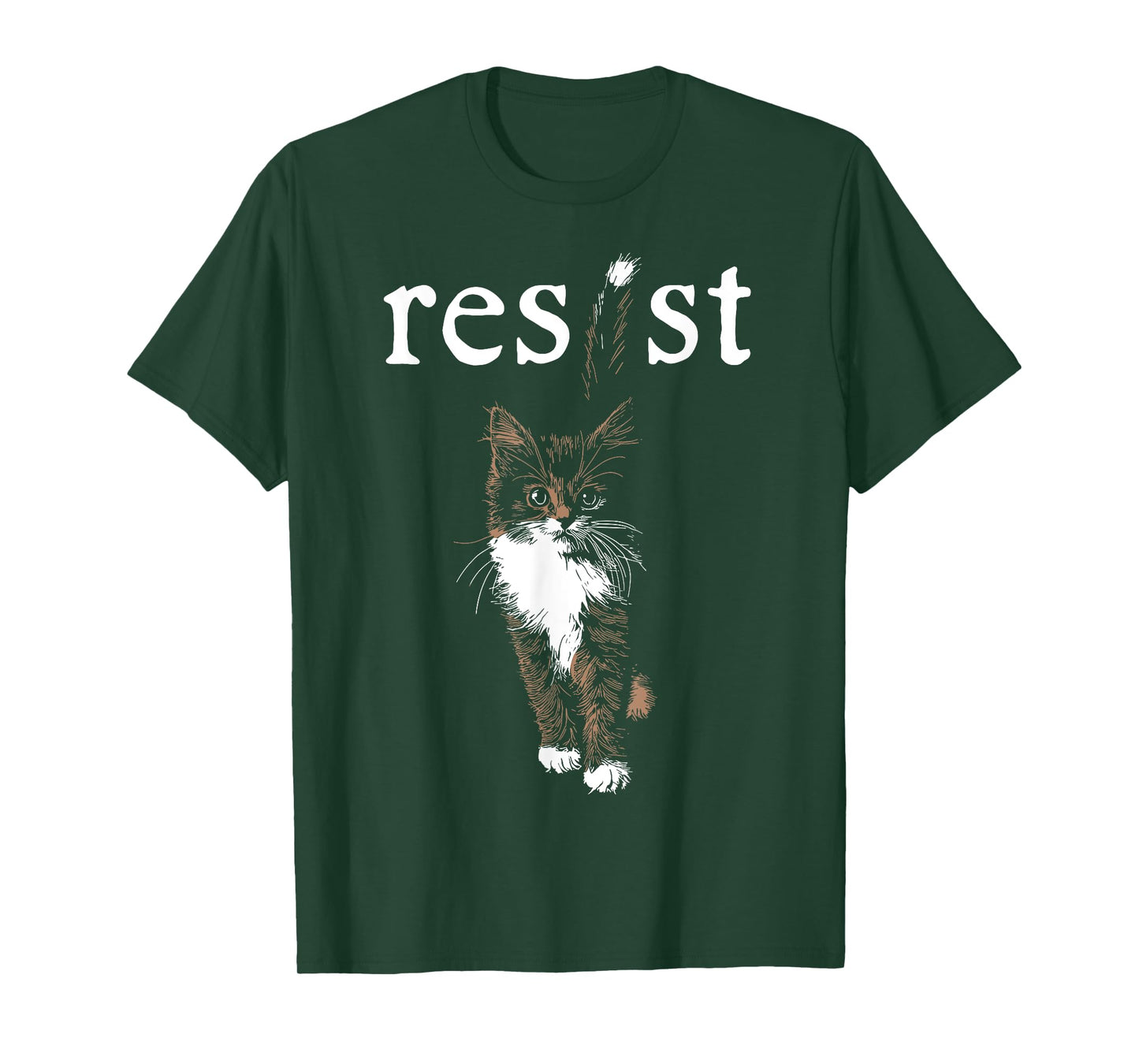 Cat Resist Funny Cute T-Shirt for Men Women