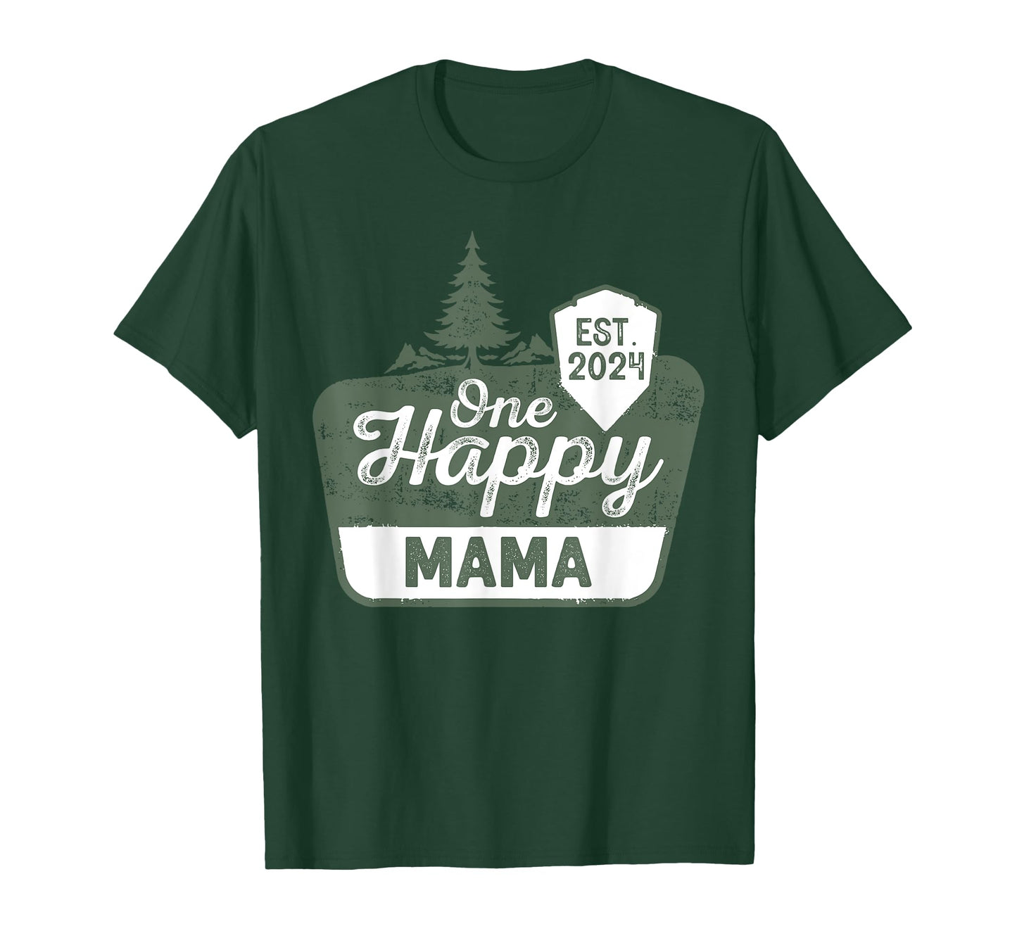 One Happy Mama Happy Camper Matching Family First Birthday T-Shirt