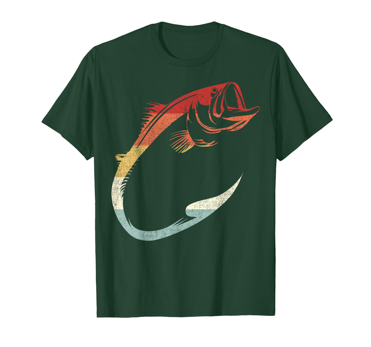 Cool Minimal Fish Hook Art for Fishing Enthusiasts T-Shirt