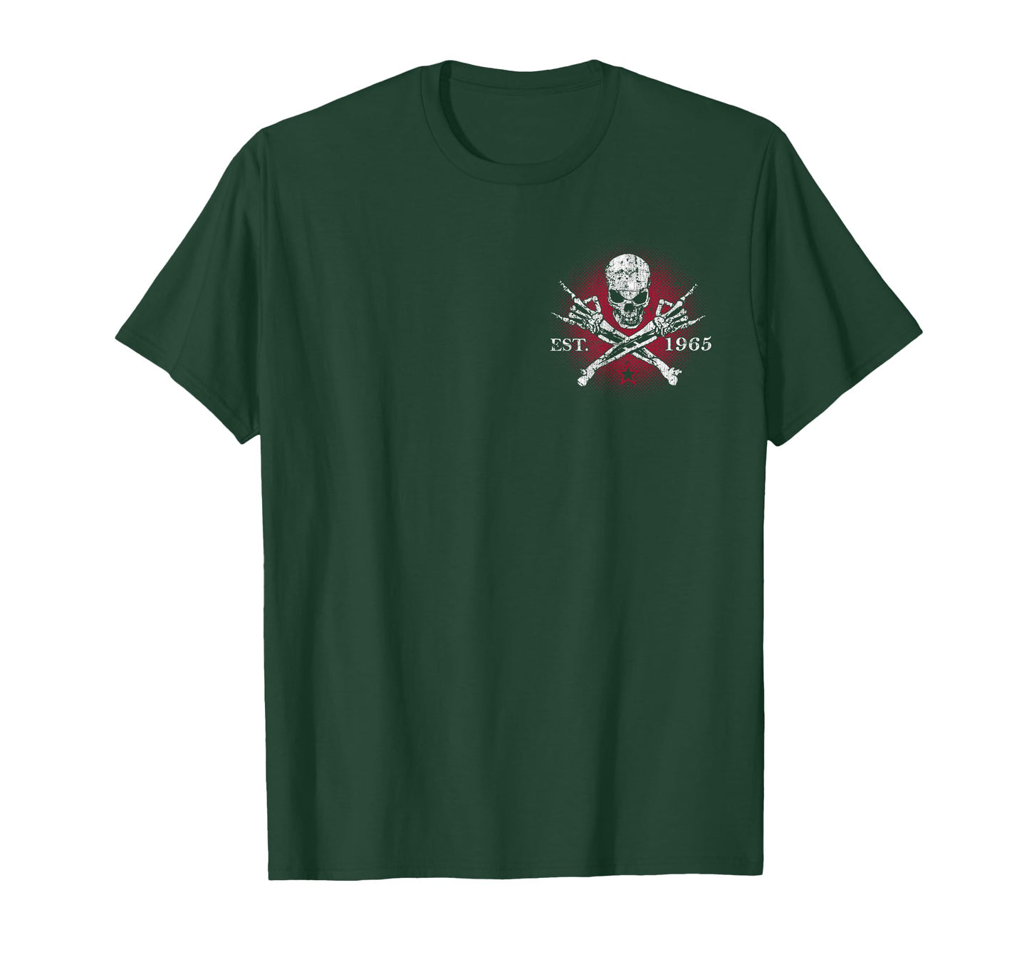 Gen X 1965 The Badass Generation Skull Skeleton T-Shirt