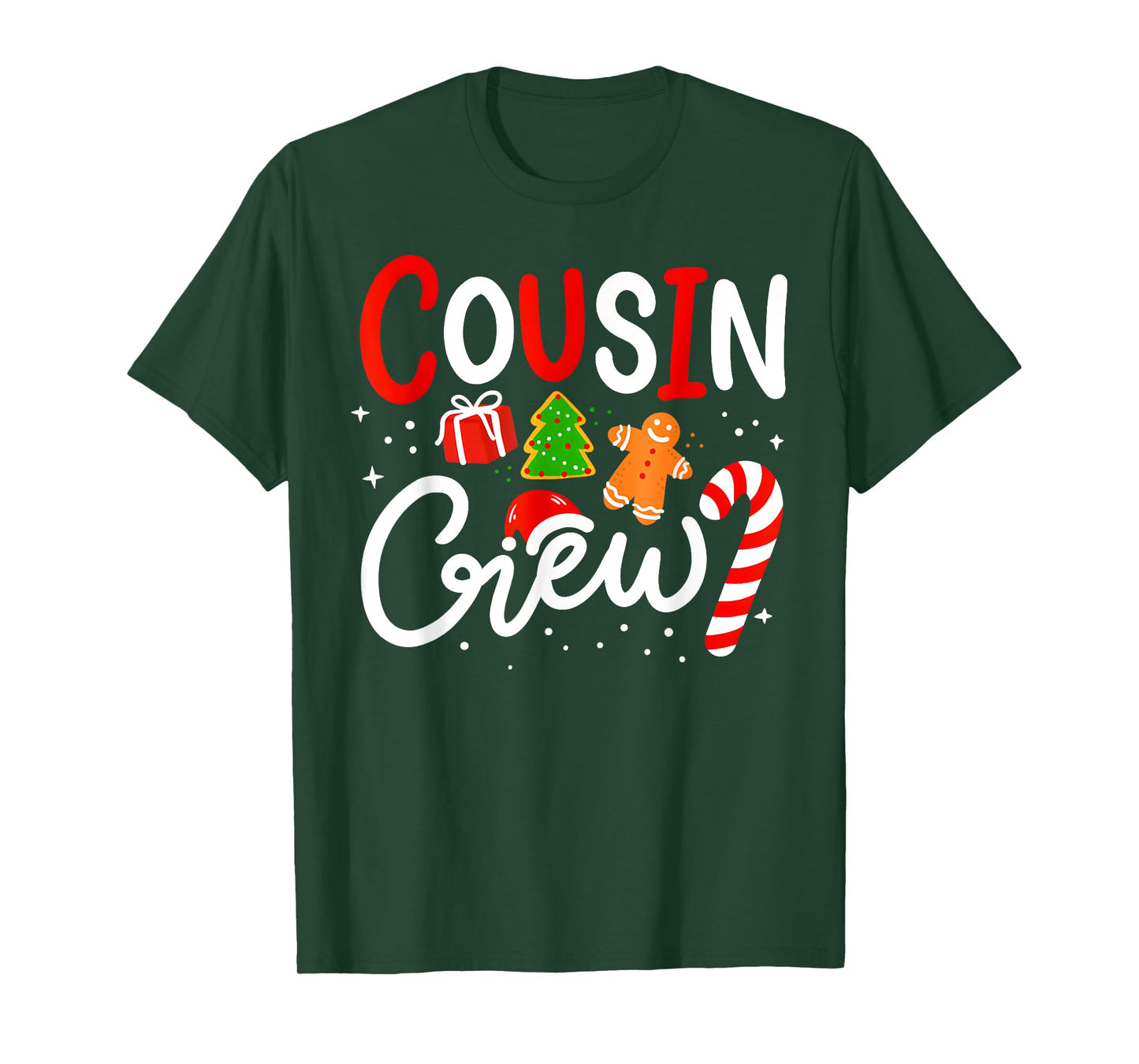 Christmas Cousin Crew Funny Santa Hat Light Kids Men Women T-Shirt