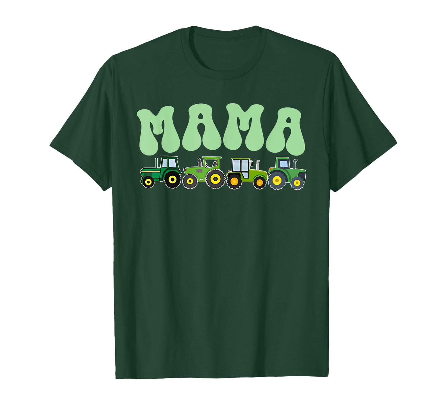 Mama of The Birthday Boy Tractors Farm Trucks Family Party T-Shirt