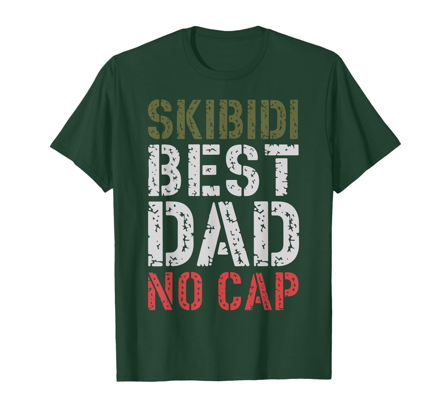 Skibidi Best Dad No Cap Funny Father’s Day Meme T-Shirt