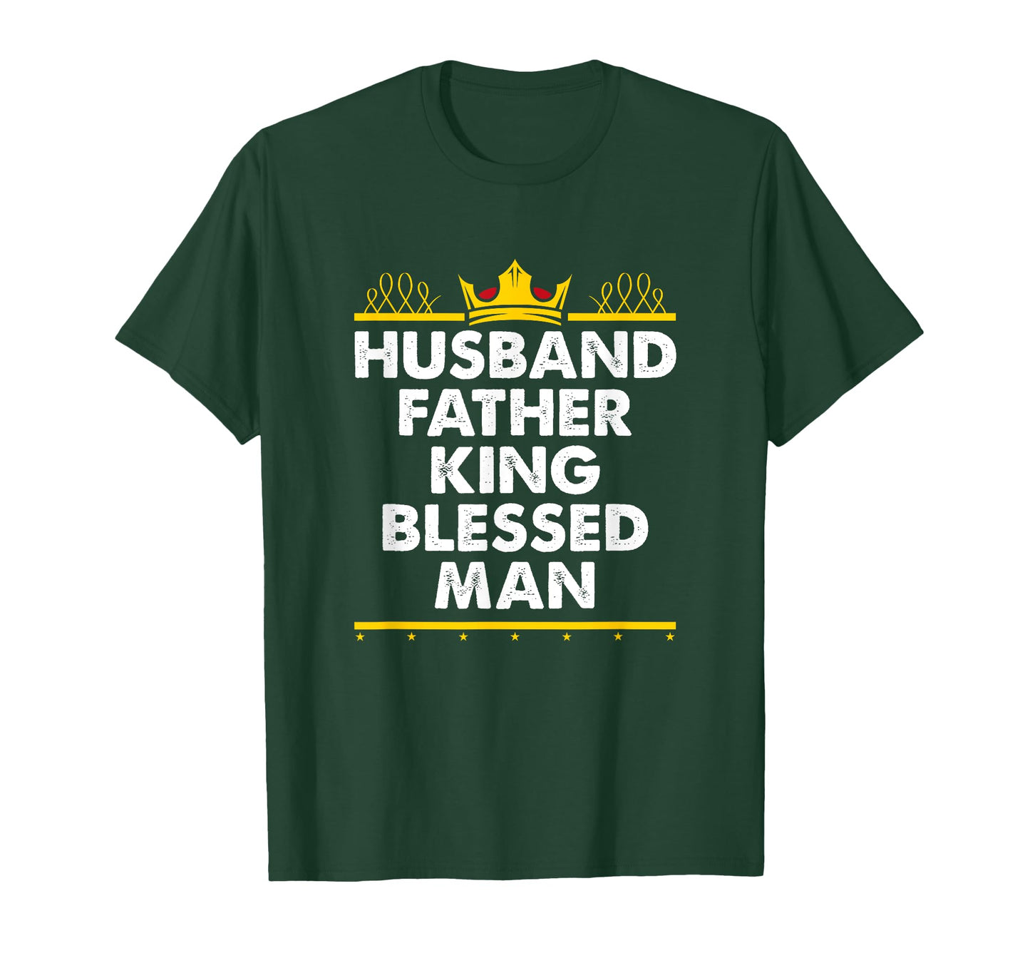 Husband Father King Blessed Man Black Pride Father's Day T-Shirt