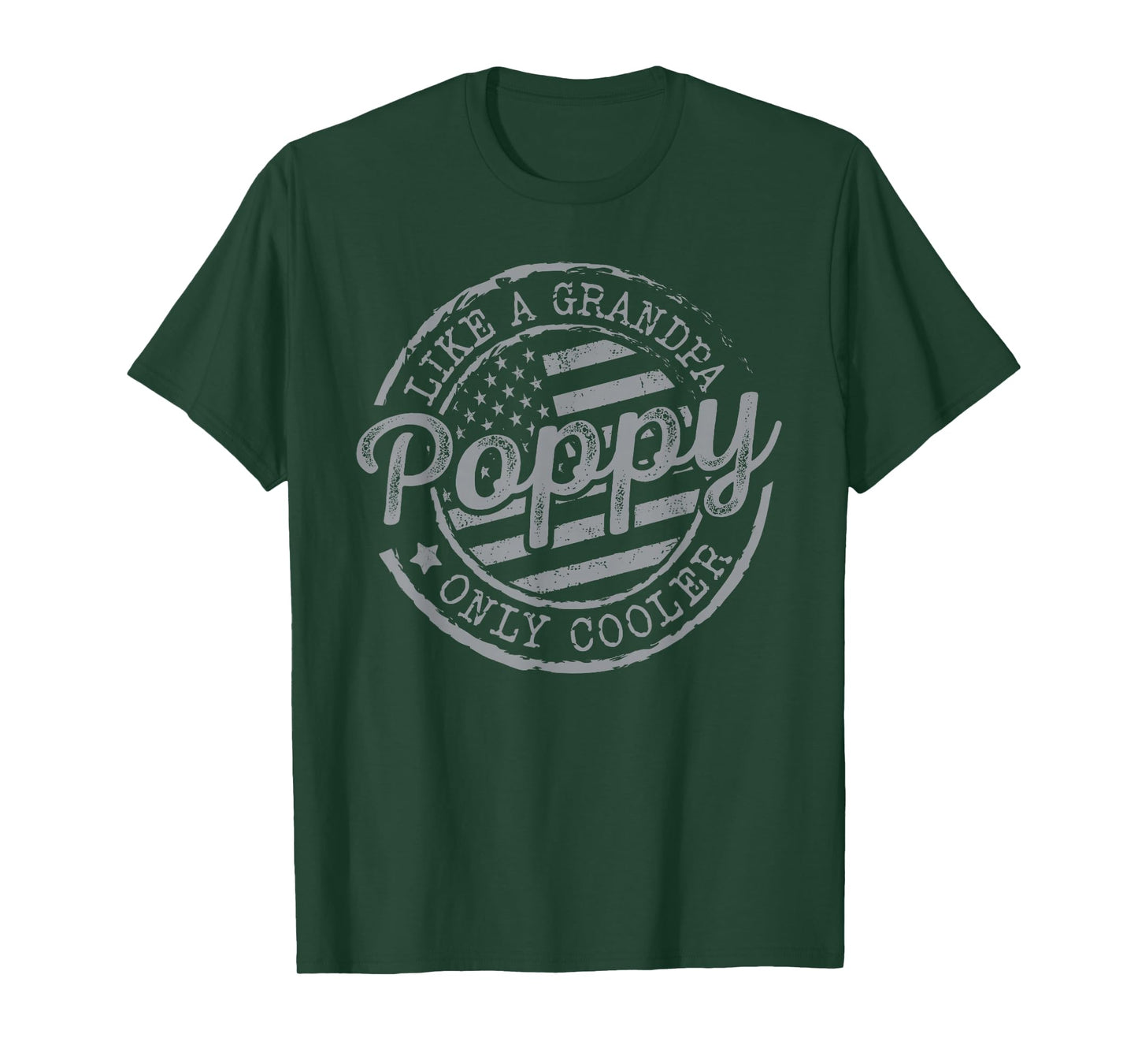 Poppy Like a Grandpa Only Cooler Funny Fathers Day Grandpa T-Shirt