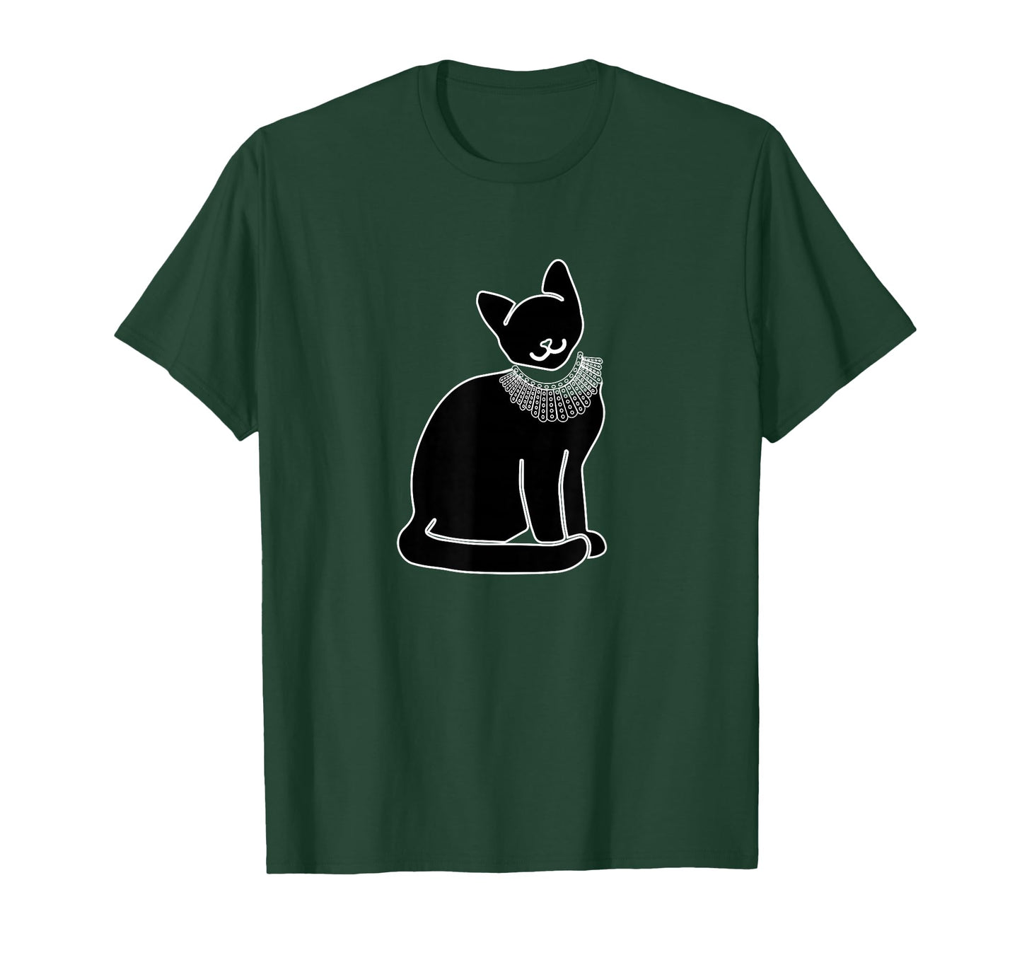 Cat with Ruth Bader Ginsburg Collar RBG T-Shirt