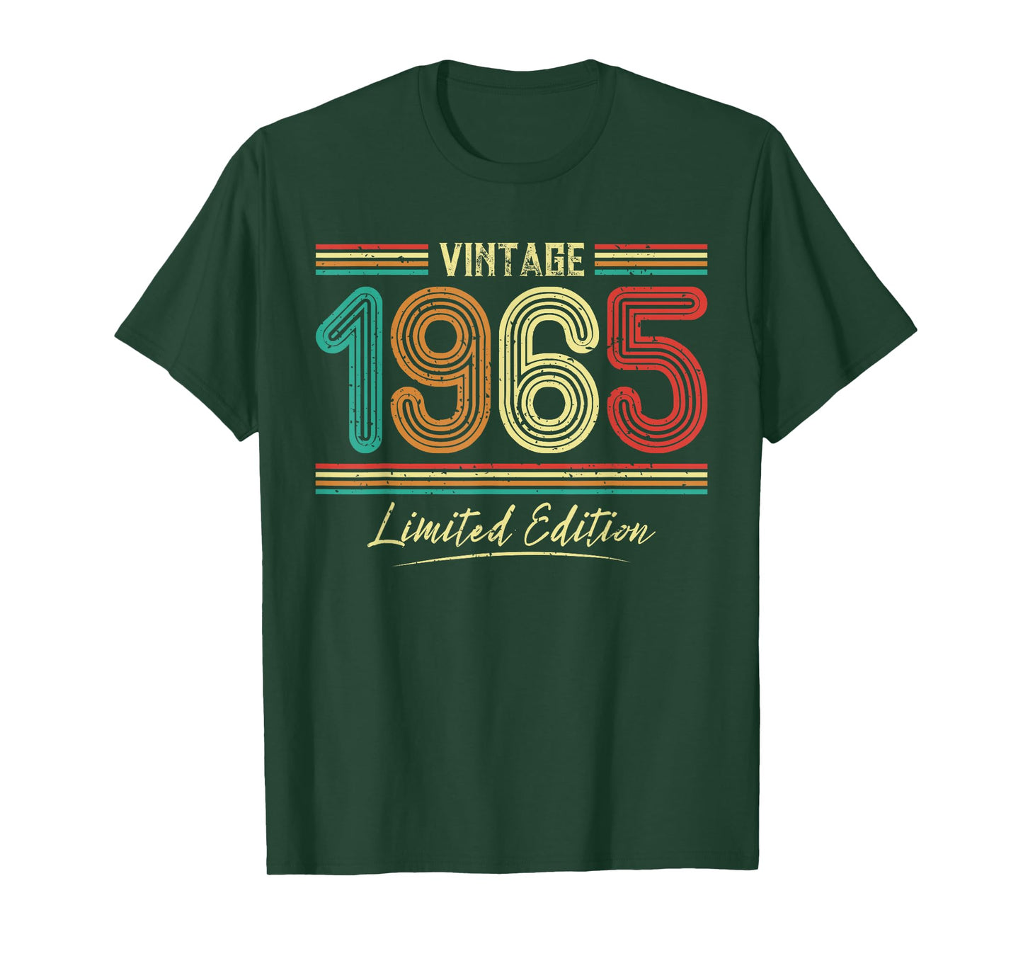 Vintage 1965 Birthday 1965 Limited Edition Retro Men Women T-Shirt