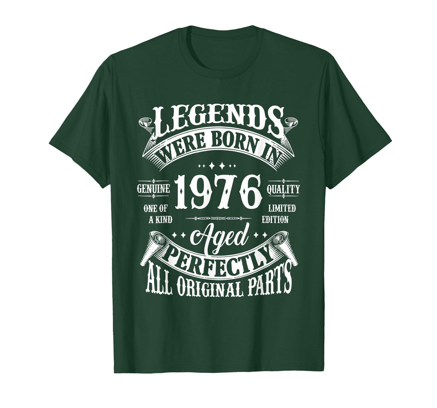 50th Birthday Shirt Vintage Born In 1976 50 Years Old B-day T-Shirt