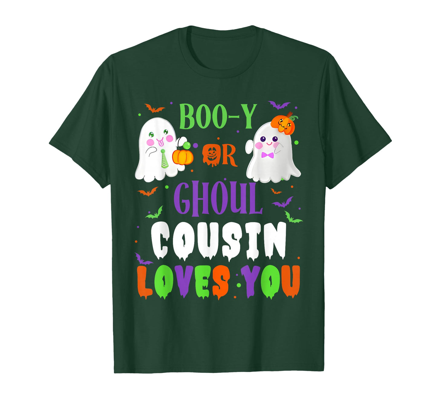Boo-y Or Ghoul Cousin Loves You Boo Halloween Baby Gender T-Shirt