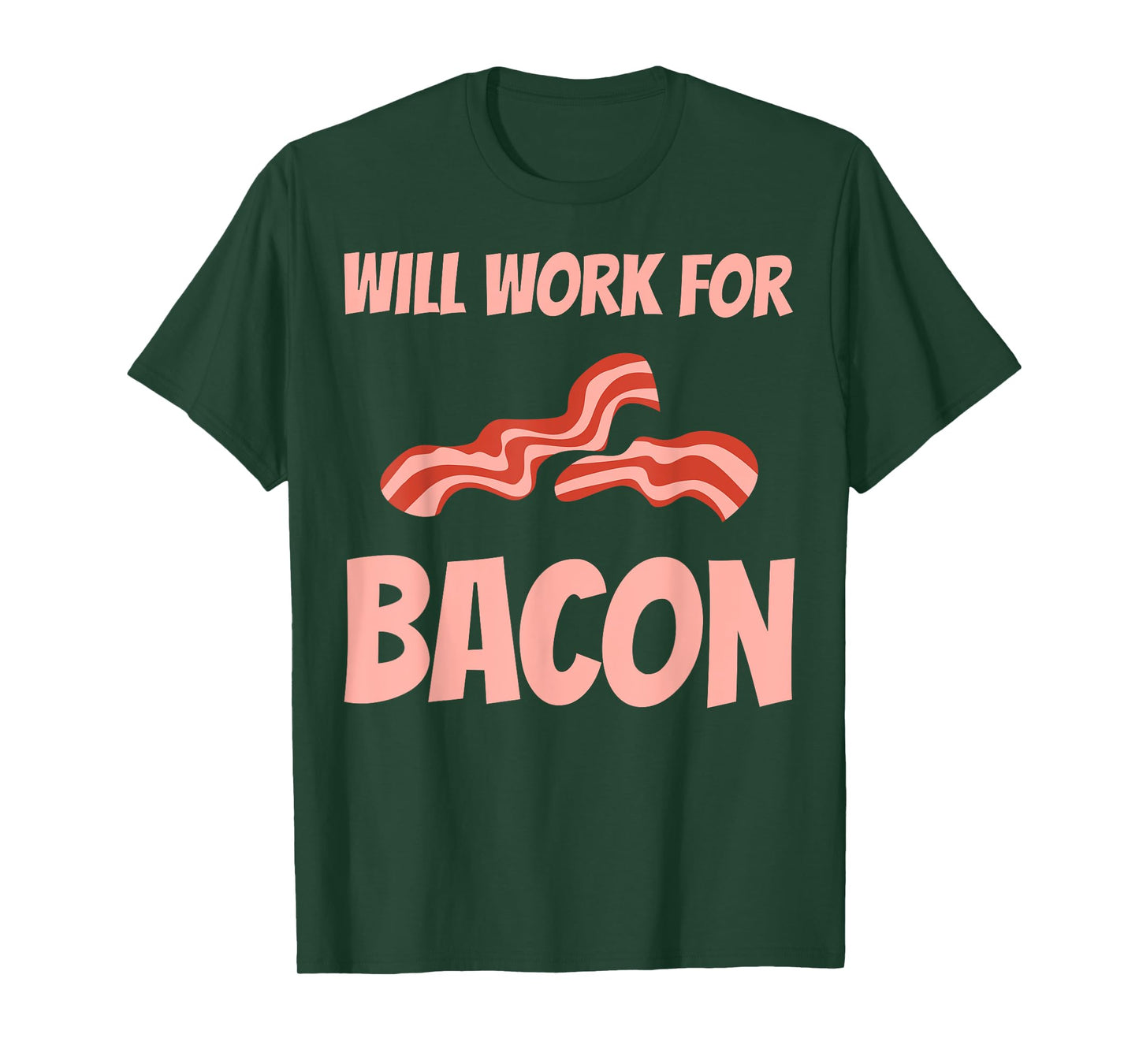 Funny Bacon Design For Men Women BBQ Pork Food Bacon Lover T-Shirt