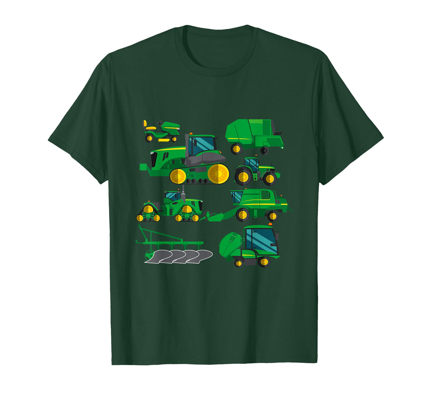 Tractor Farmer Farming Vehicles Trucks Farm Boys Kids T-Shirt